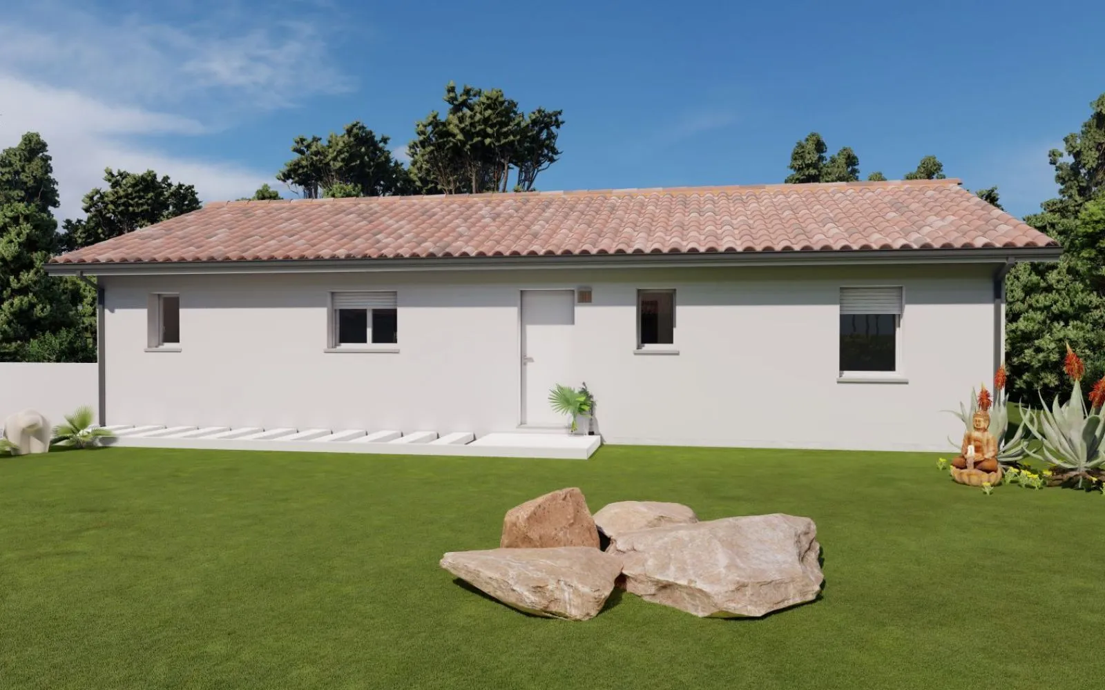 Projet de construction d'une maison 99.28 m² avec terrain à FRAISSE (24) à Fraisse — photo 1