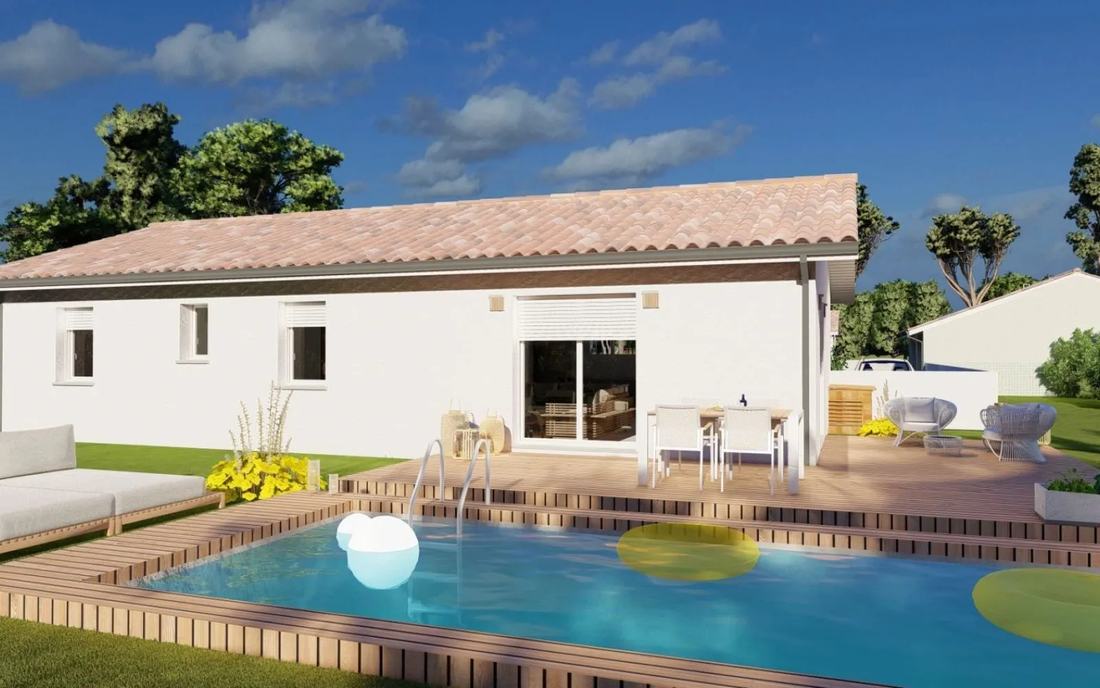 Projet de construction d'une maison 99.28 m² avec terrain à FRAISSE (24) à Fraisse — photo 3
