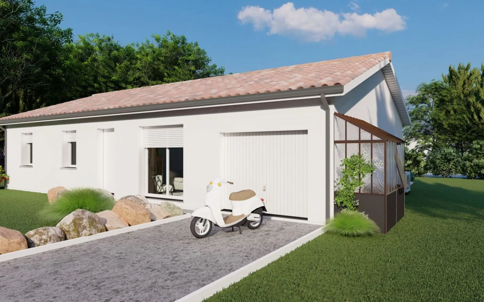 Projet de construction d'une maison 95.01 m² avec terrain à ORADOUR-SUR-GLANE (87) à Oradour-sur-Glane — photo 2