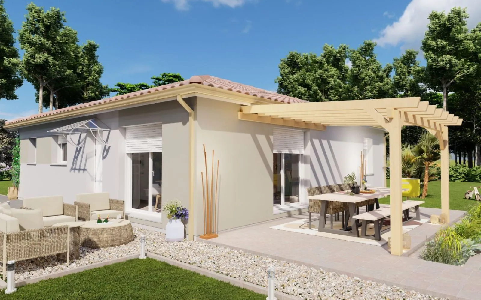 Projet de construction d'une maison 93.8 m² avec terrain à MOULEYDIER (24) à Mouleydier — photo 2