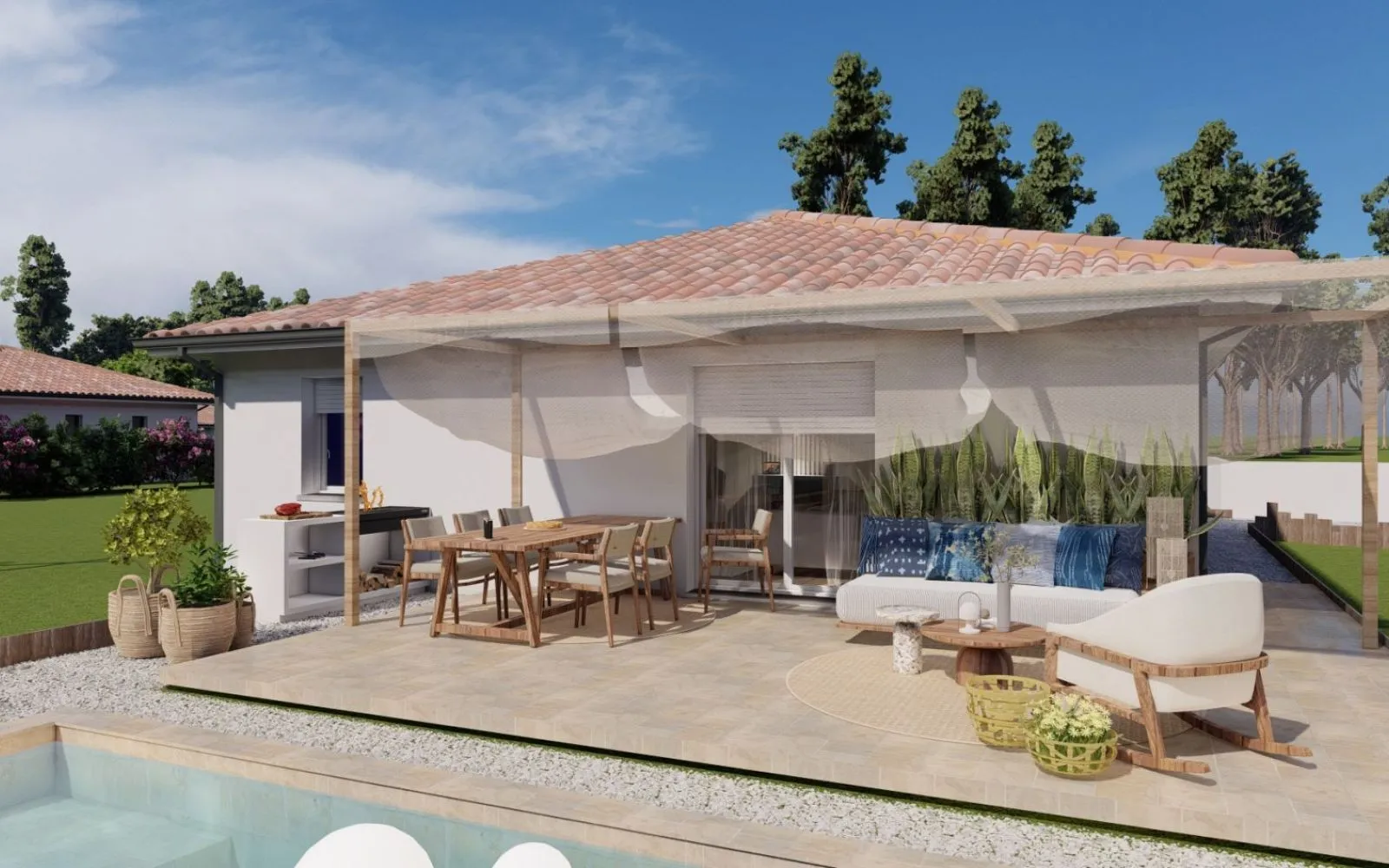 Projet de construction d'une maison 93.86 m² avec terrain à LA FORCE (24) à La Force — photo 2