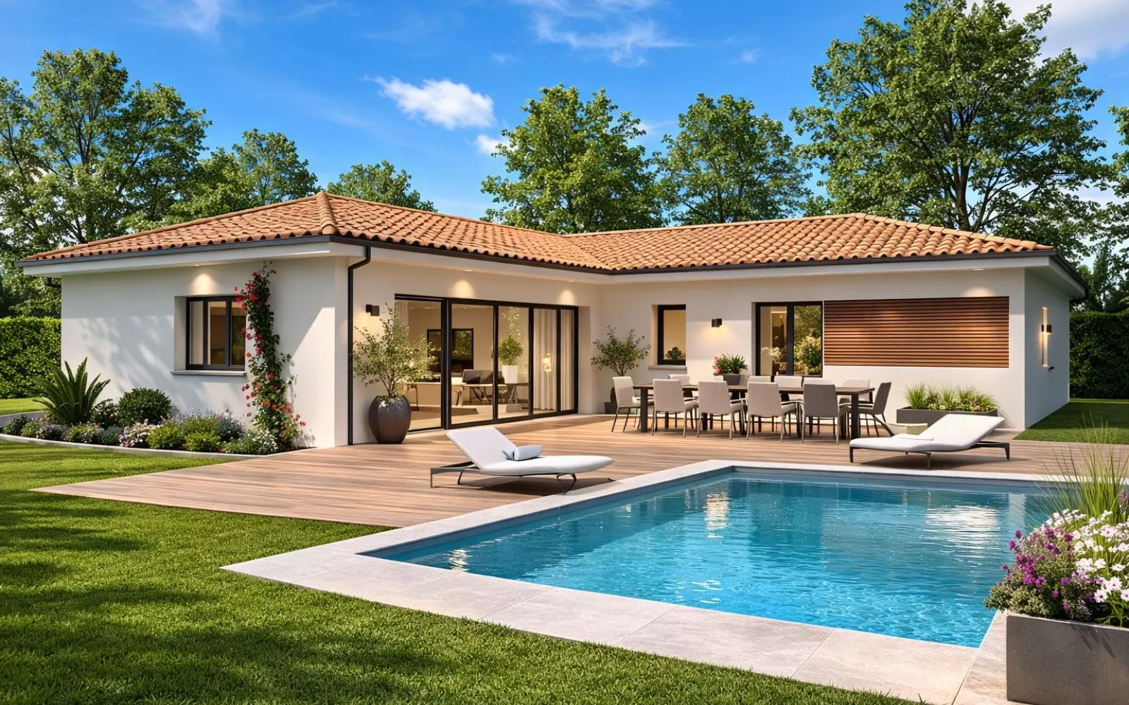 Projet de construction d'une maison 100 m² avec terrain à ROQUESERIERE (31) à Roquesérière — photo 1