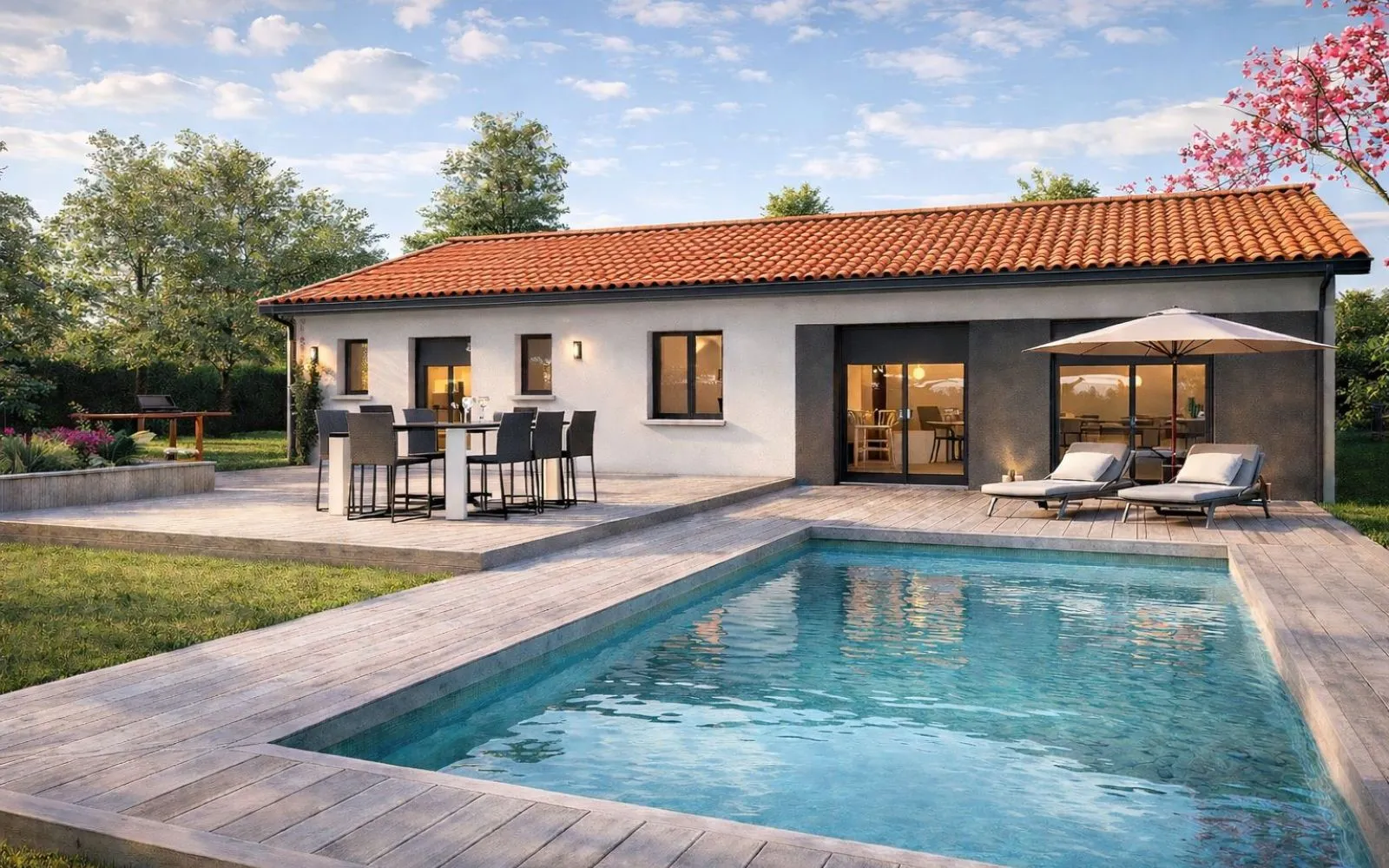 Projet de construction d'une maison 100 m² avec terrain à ROQUESERIERE (31) à Roquesérière — photo 1