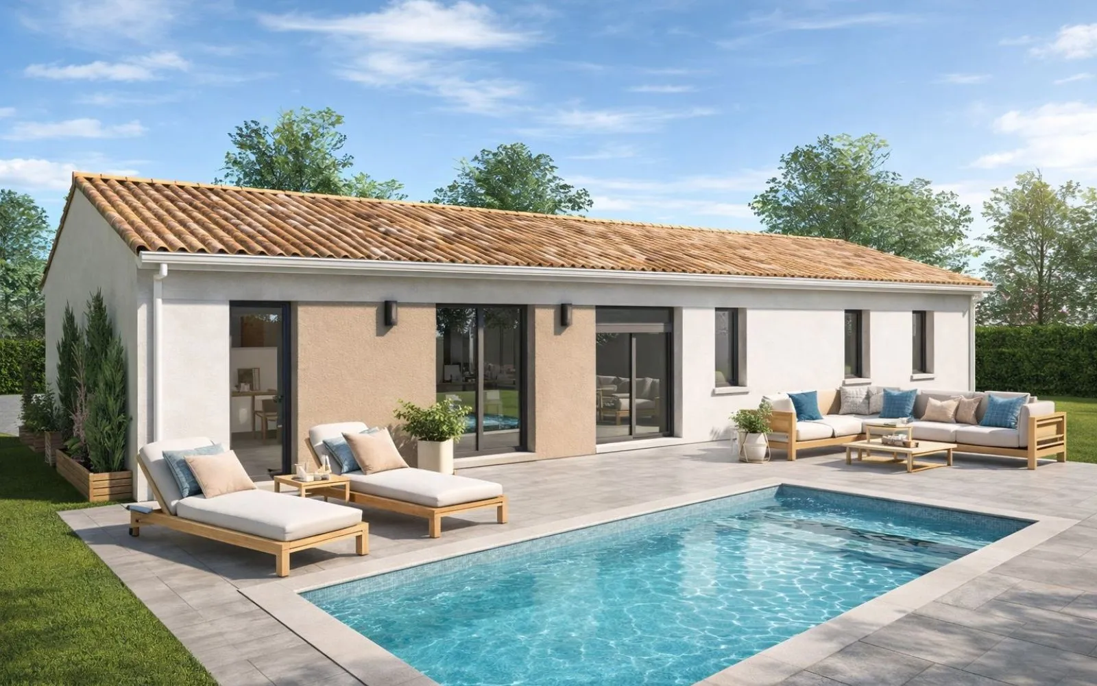 Projet de construction d'une maison 100 m² avec terrain à ROQUESERIERE (31) à Roquesérière — photo 1