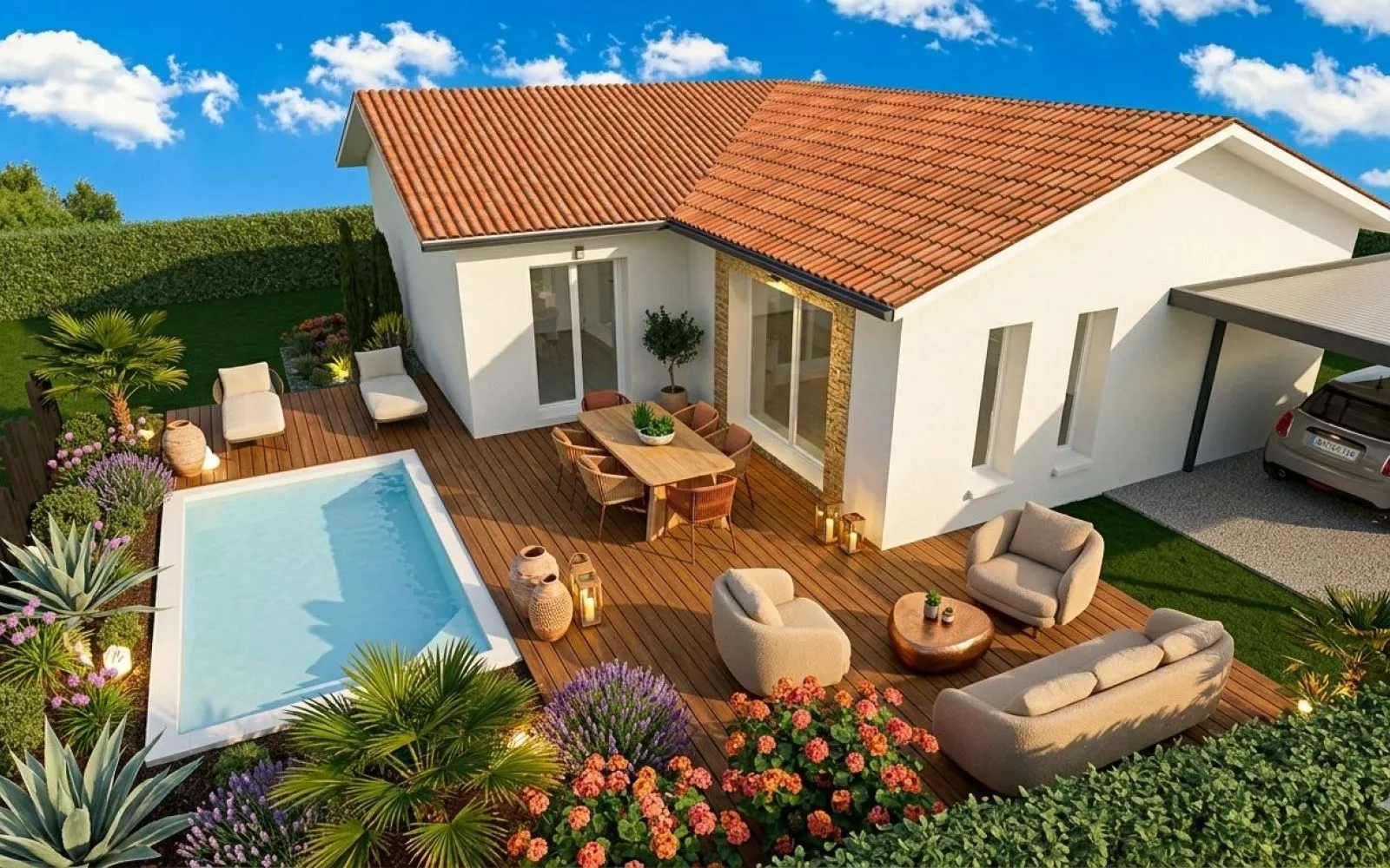 Projet de construction d'une maison 95 m² avec terrain à ONDRES (40) à Ondres — photo 1