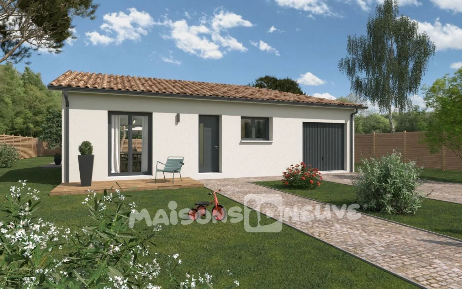 CARBON-BLANC maison 95 M² + Garage sur terrain 650 M² à Carbon-Blanc — photo 1