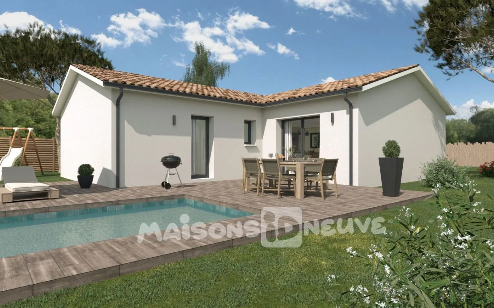 CARBON-BLANC maison 95 M² + Garage sur terrain 650 M² à Carbon-Blanc — photo 2