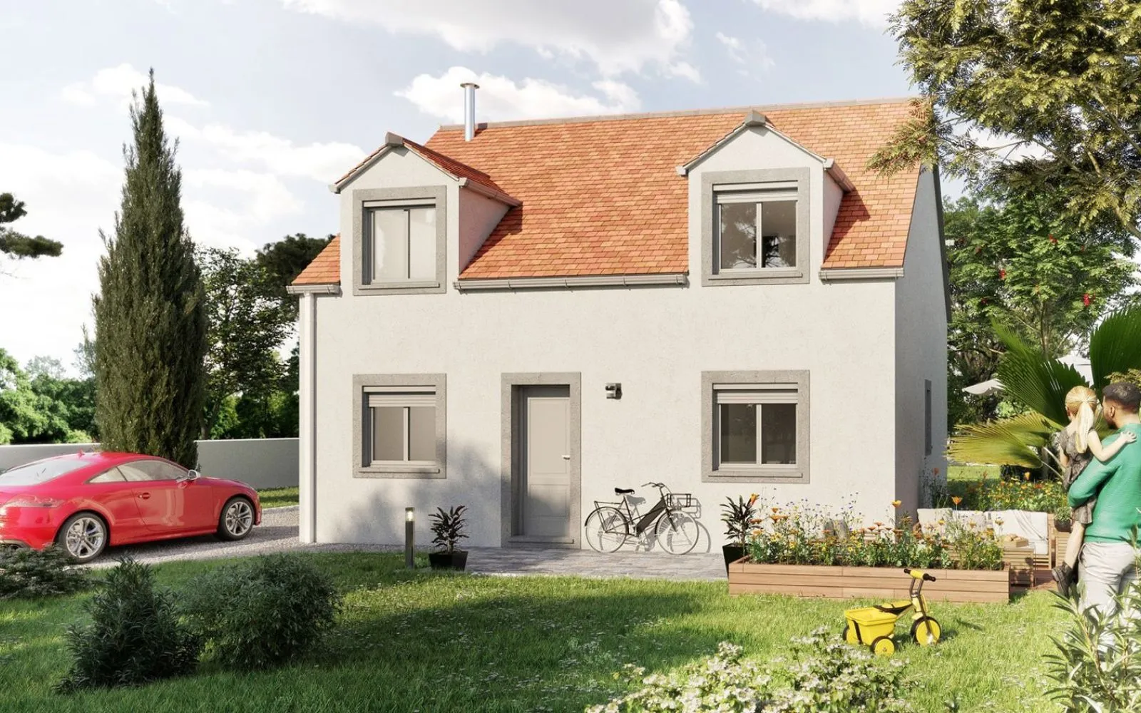 Projet de construction d'une maison 100 m² avec terrain à SAINTINES (60) à Saintines — photo 1