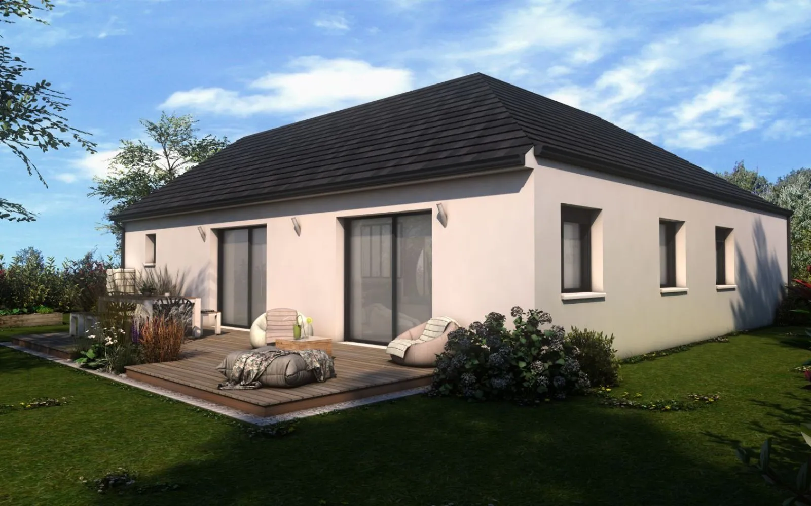 Devenez propriétaire grâce au Contrat PASS' !
Êtes-vous éligible ? Contactez-nous au 06 08 18 01 38.
Maison 100.42 m² avec terrain à BU (28) à Bû — photo 2