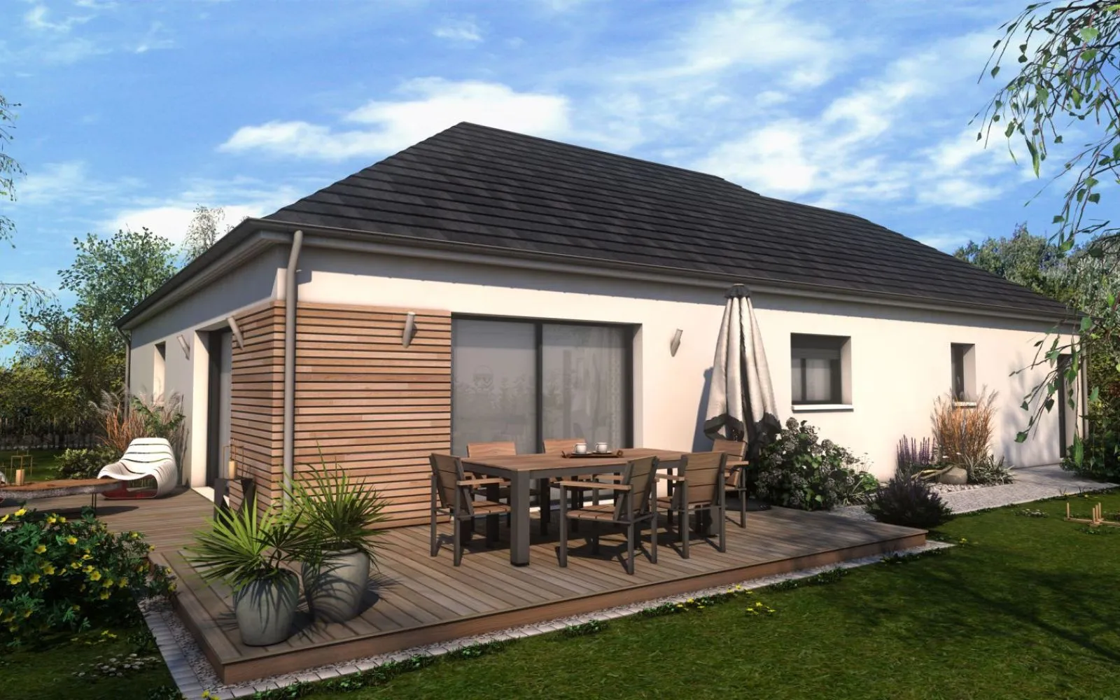 Devenez propriétaire grâce au Contrat PASS' !
Êtes-vous éligible ? Contactez-nous au 06 08 18 01 38.
Maison 120.33 m² avec terrain à BU (28) à Bû — photo 2