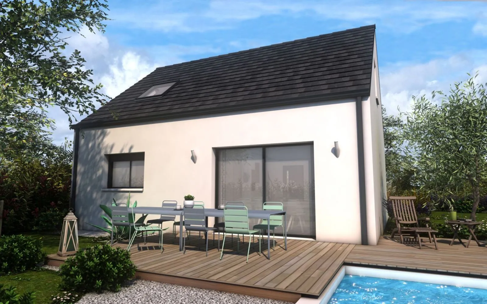 Maison 93.12 m² avec terrain à MERLEVENEZ (56) à Merlevenez — photo 2