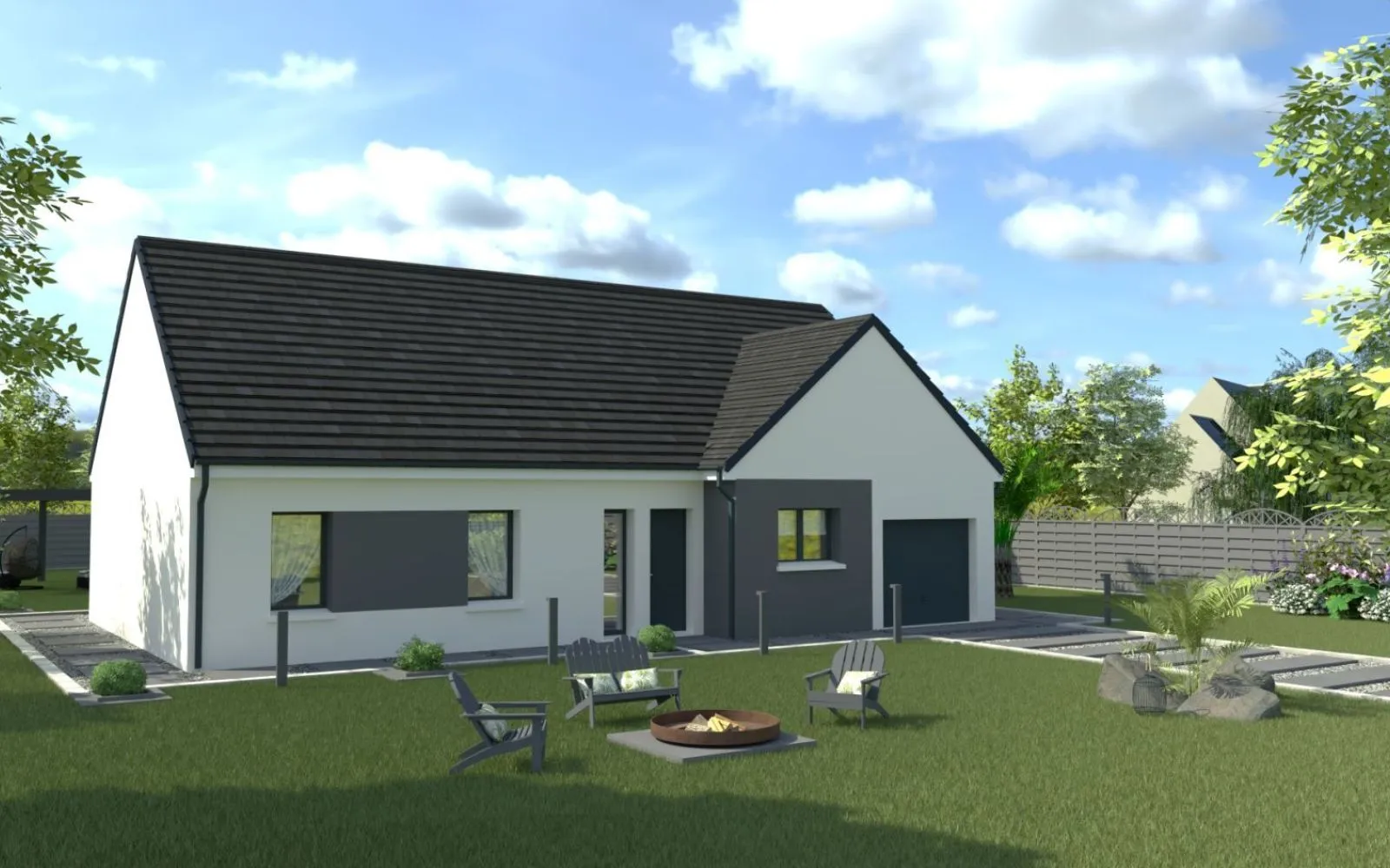 Projet de construction d'une maison 80.87 m² avec terrain à LA FERTE-ALAIS (91) à La Ferté-Alais — photo 1
