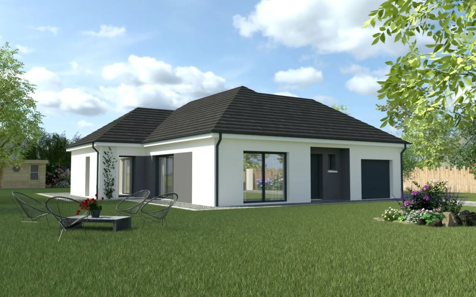 Projet de construction d'une maison 99.12 m² avec terrain à LA FERTE-ALAIS (91) à La Ferté-Alais — photo 1