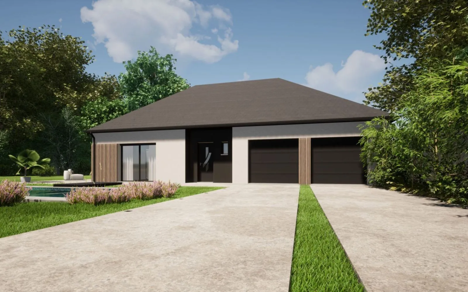 Projet de construction d'une maison 99.12 m² avec terrain à LA FERTE-ALAIS (91) à La Ferté-Alais — photo 1