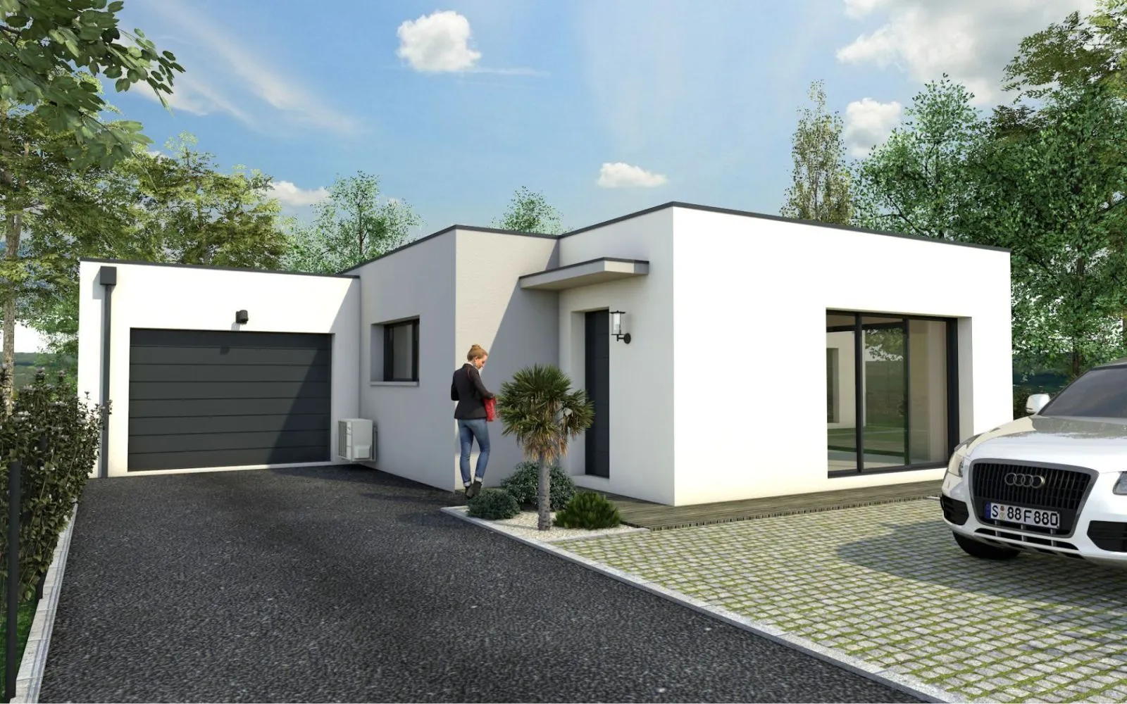Projet de construction d'une maison 108.39 m² avec terrain à LA CHAPELLE-SUR-ERDRE (44) à La Chapelle-sur-Erdre — photo 1