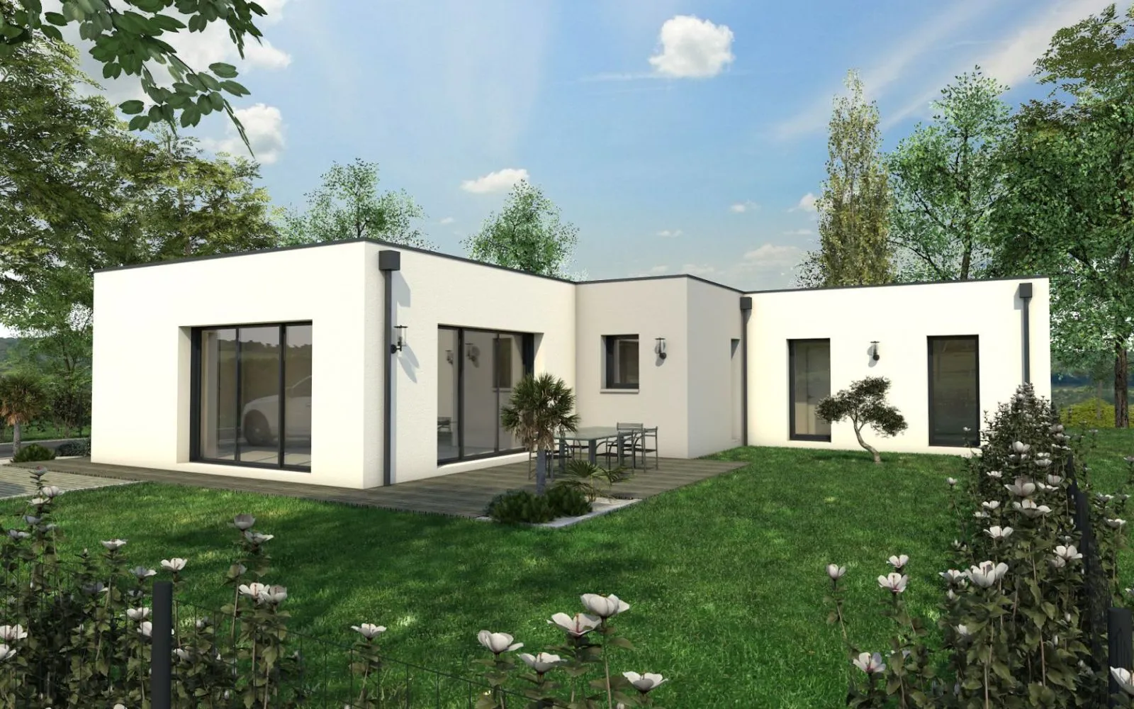 Projet de construction d'une maison 108.39 m² avec terrain à LA CHAPELLE-SUR-ERDRE (44) à La Chapelle-sur-Erdre — photo 2