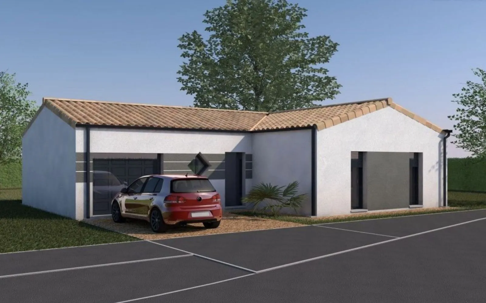 Maison de 83 m² sur un terrain de 365 m² à CHAURAY en DEUX-SEVRES (79). à Chauray — photo 2