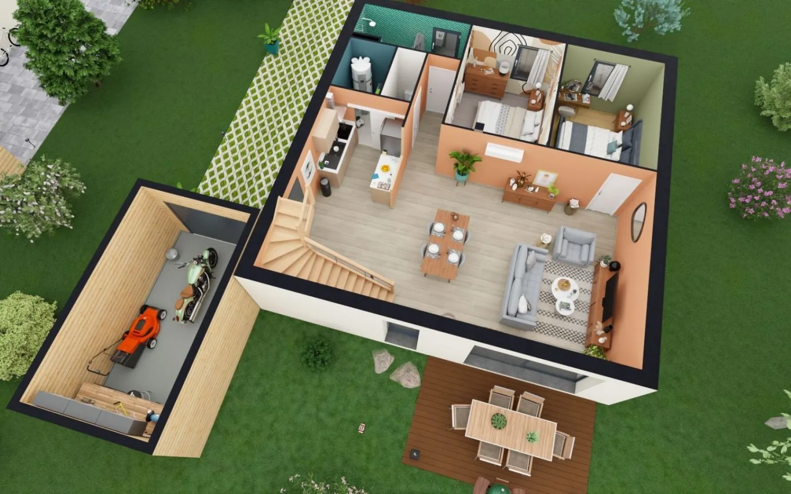 Projet de construction d'une maison 110 m² avec terrain à CHAPELLE-VIVIERS (86) à Chapelle-Viviers — photo 4