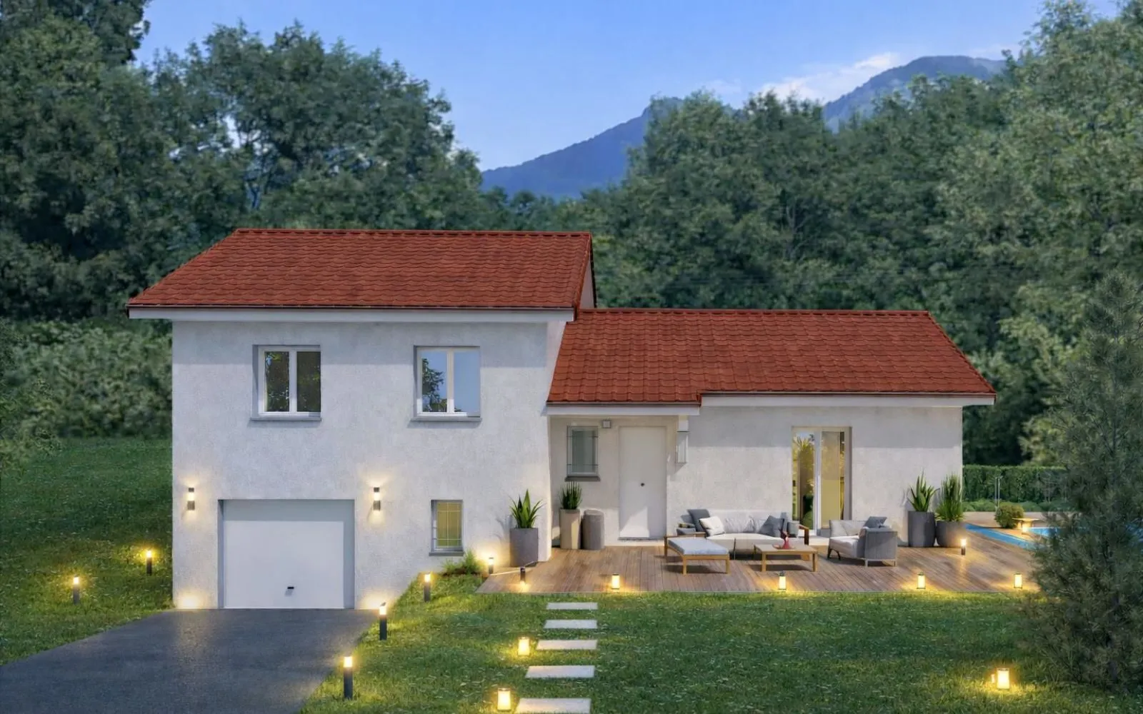 Projet de construction d'une maison de 96 m² avec terrain et un garage de 48 m² à JARRIE (38) à Jarrie — photo 1