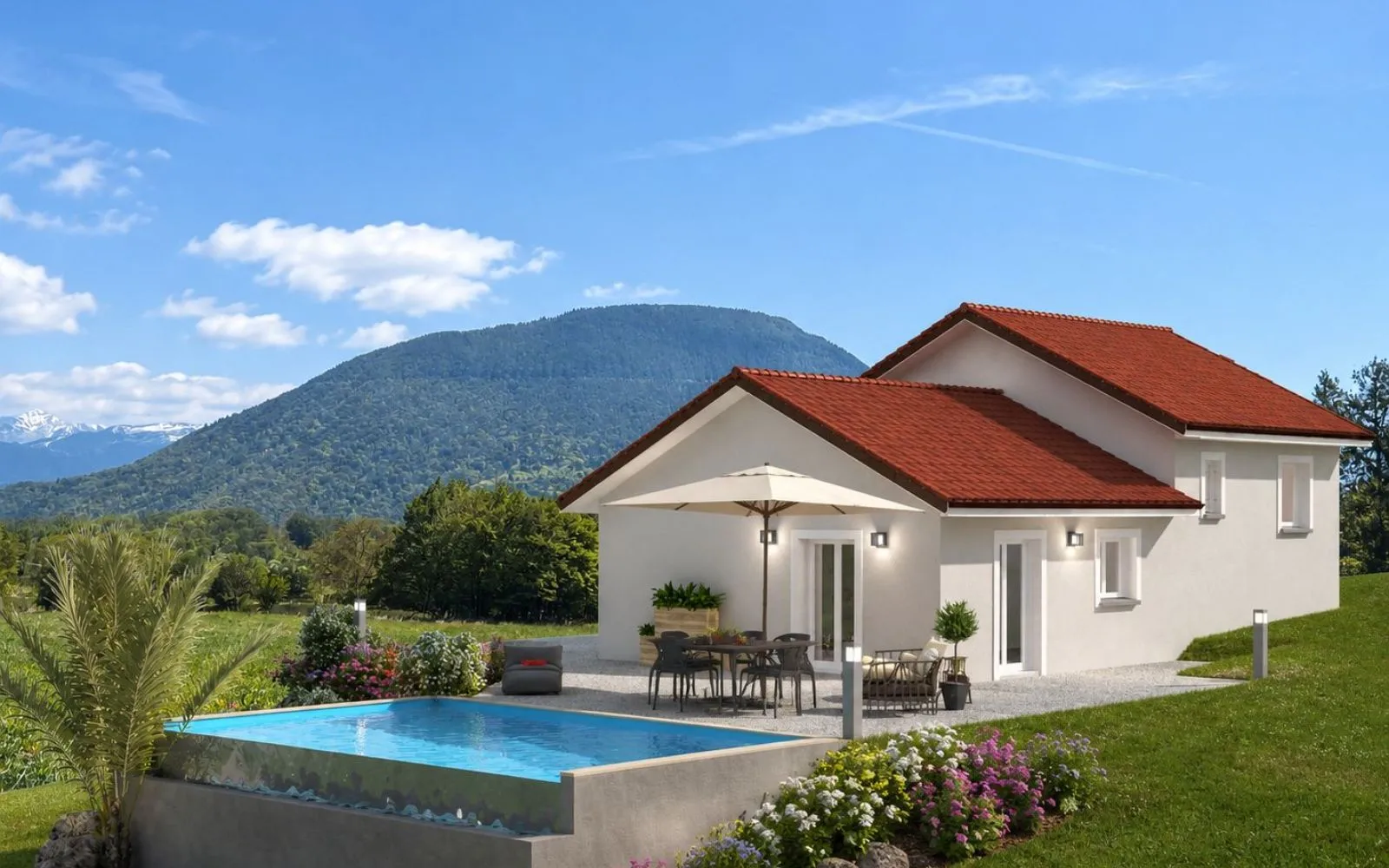Projet de construction d'une maison de 96 m² avec terrain et un garage de 48 m² à JARRIE (38) à Jarrie — photo 2