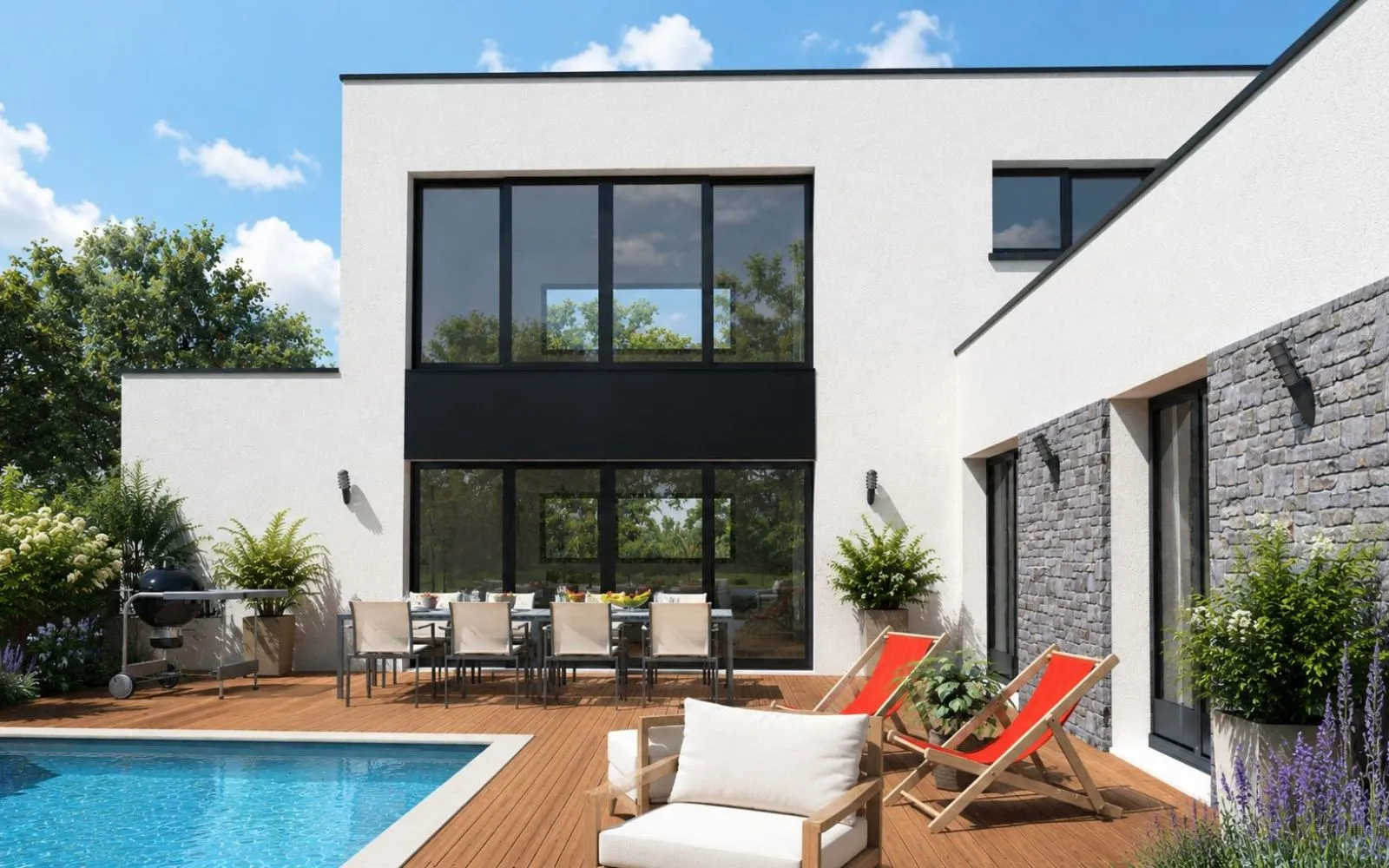 Projet de construction d'une maison 218 m² avec terrain à MAEN ROCH (35) à Maen Roch — photo 2