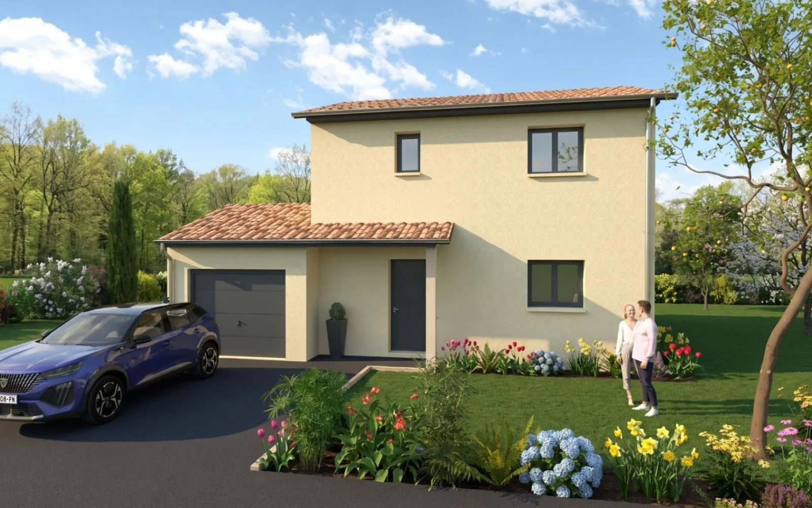 construction d'une villa neuve avec terrain à CHATONNAY (38) à Châtonnay — photo 1
