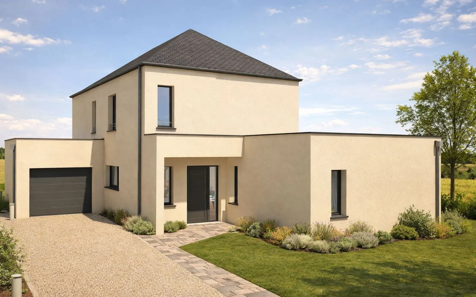 Projet de construction d'une maison 140 m² avec terrain à PELLOUAILLES-LES-VIGNES (49) à Pellouailles-les-Vignes — photo 1