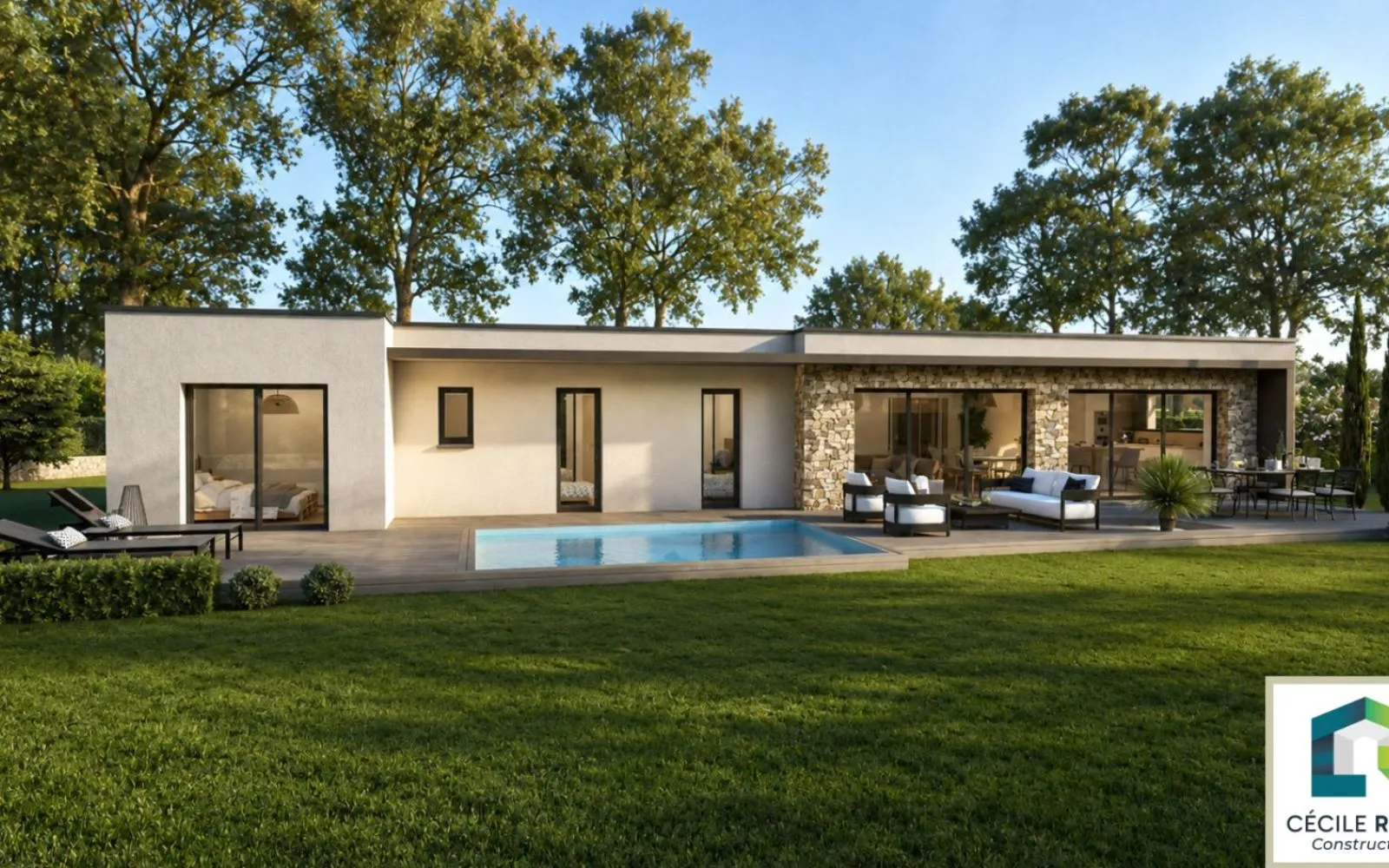 Projet de construction d'une maison 115 m² avec terrain à CHARNAY-LES-MACON (71) à Charnay-lès-Mâcon — photo 1