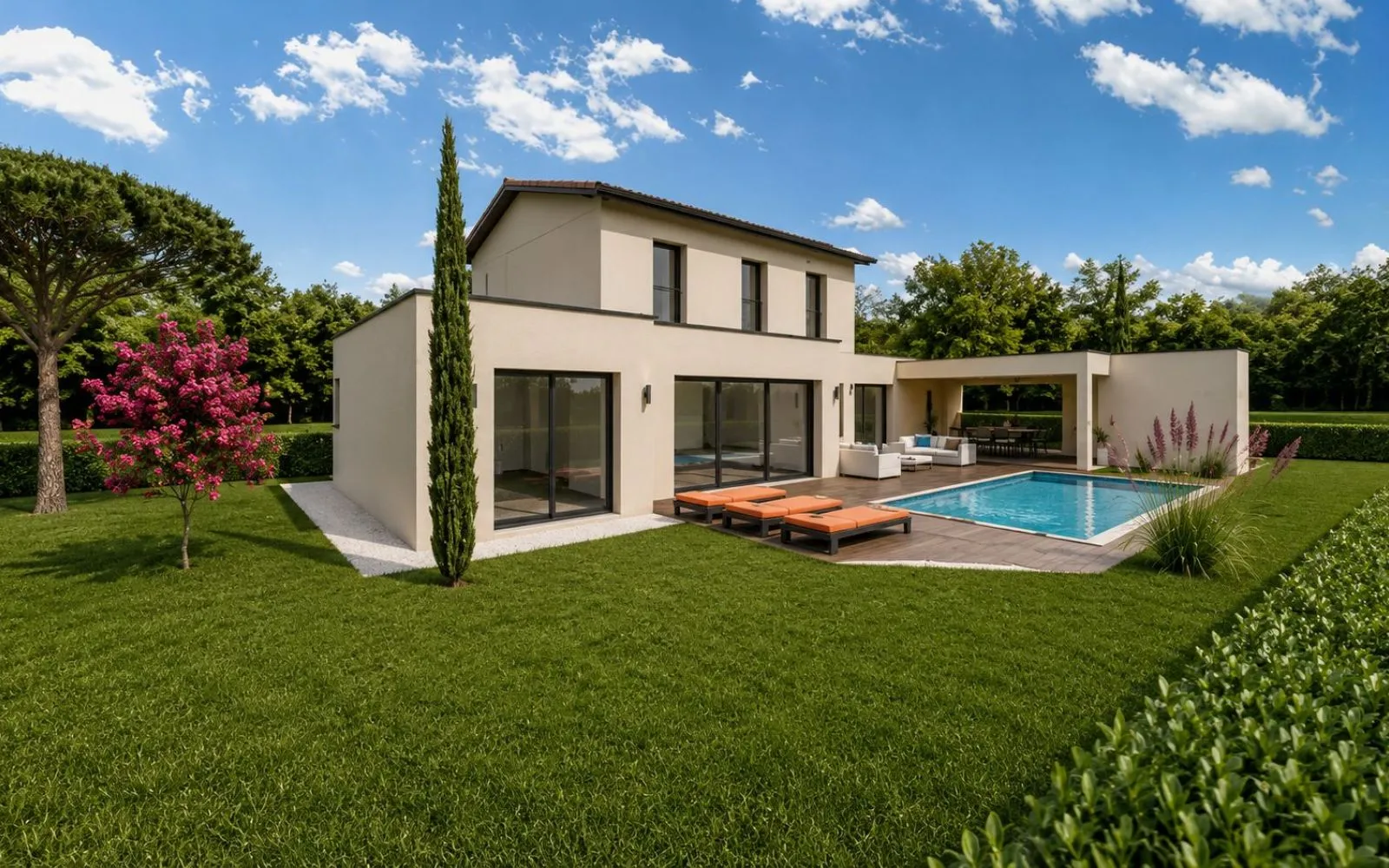 Projet de construction d'une maison 165 m² avec terrain à LISSIEU (69) à Lissieu — photo 2
