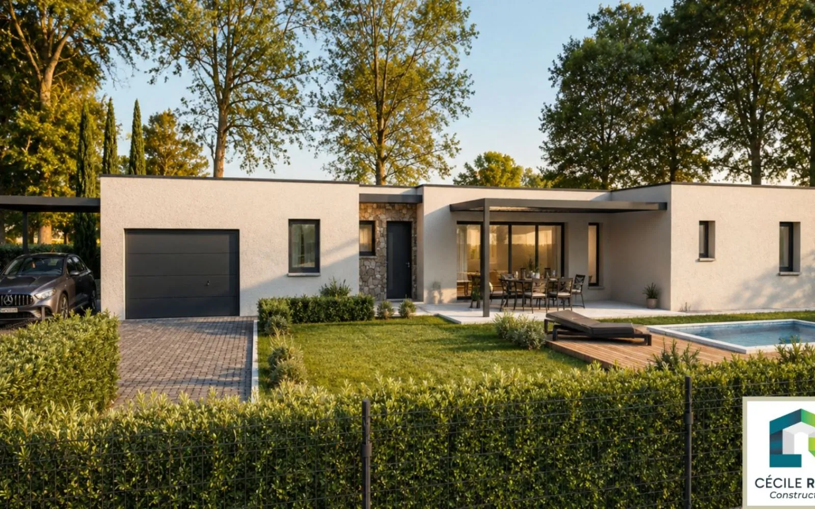Projet de construction d'une maison 110 m² avec terrain à SAINT-DIDIER-DE-FORMANS (01) à Saint-Didier-de-Formans — photo 1