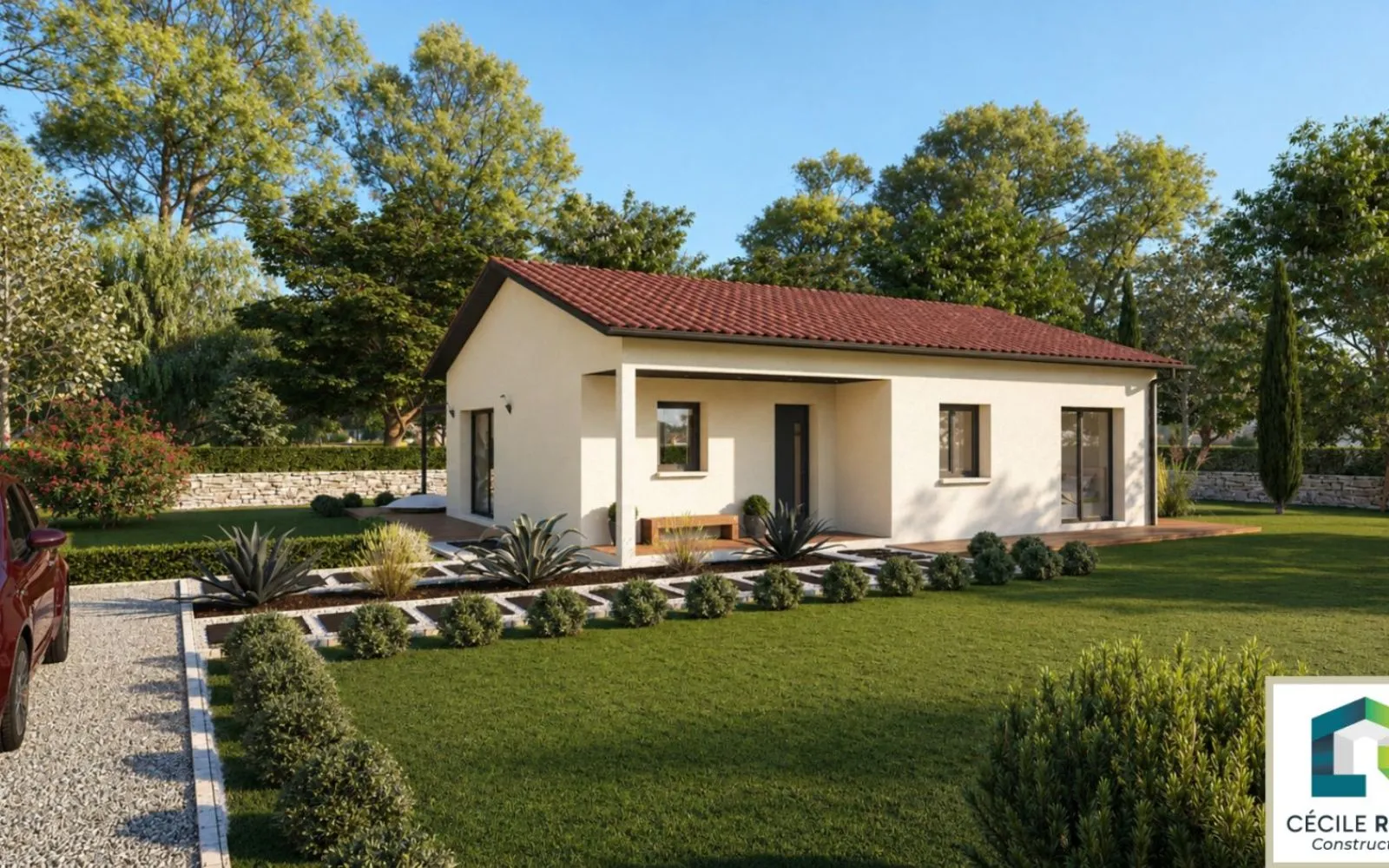 Projet de construction d'une maison 85 m² avec terrain à SAINT-MARTIN-LE-CHATEL (01) à Saint-Martin-le-Chatel — photo 1