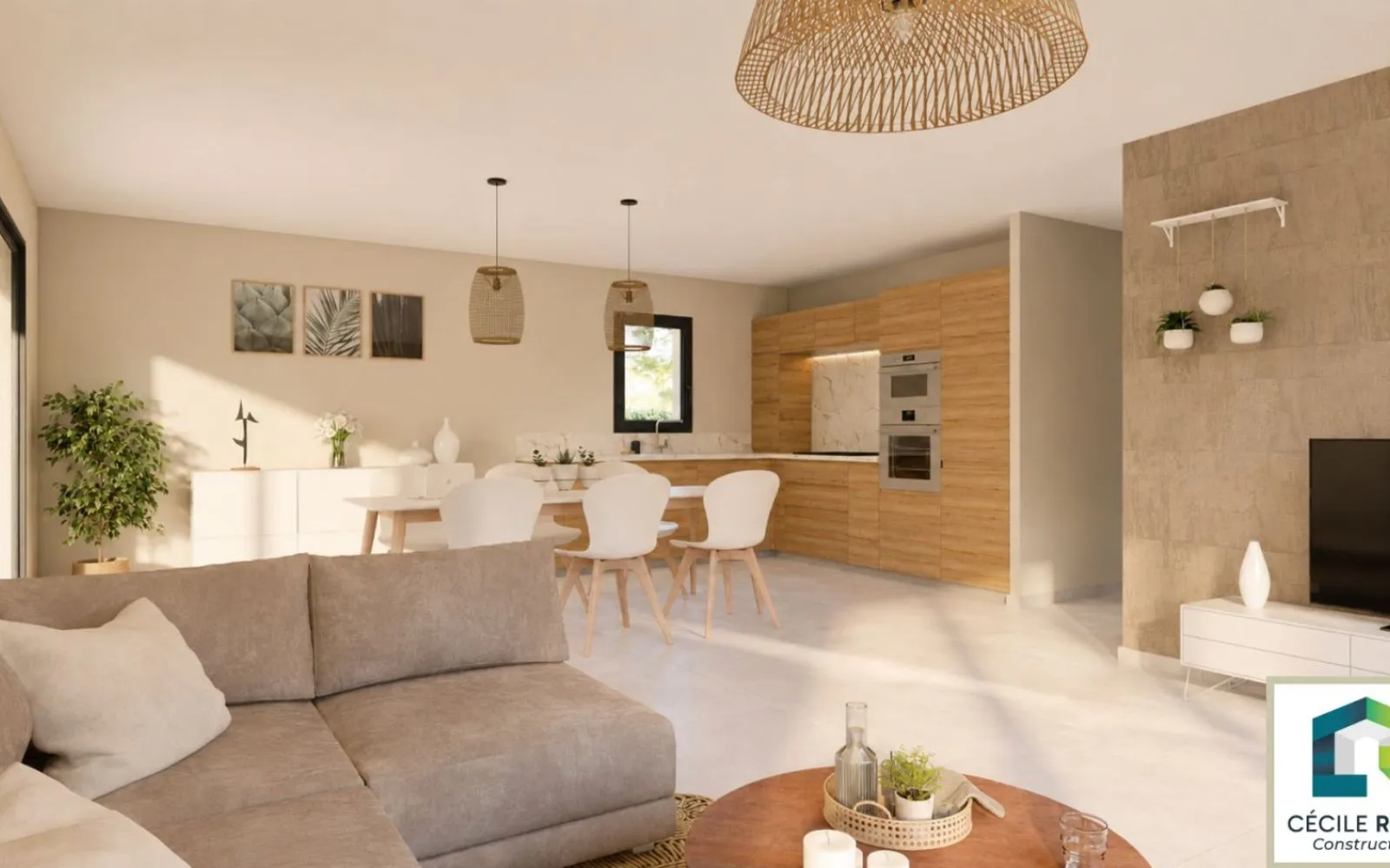 Projet de construction d'une maison 85 m² avec terrain à SAINT-MARTIN-LE-CHATEL (01) à Saint-Martin-le-Chatel — photo 2