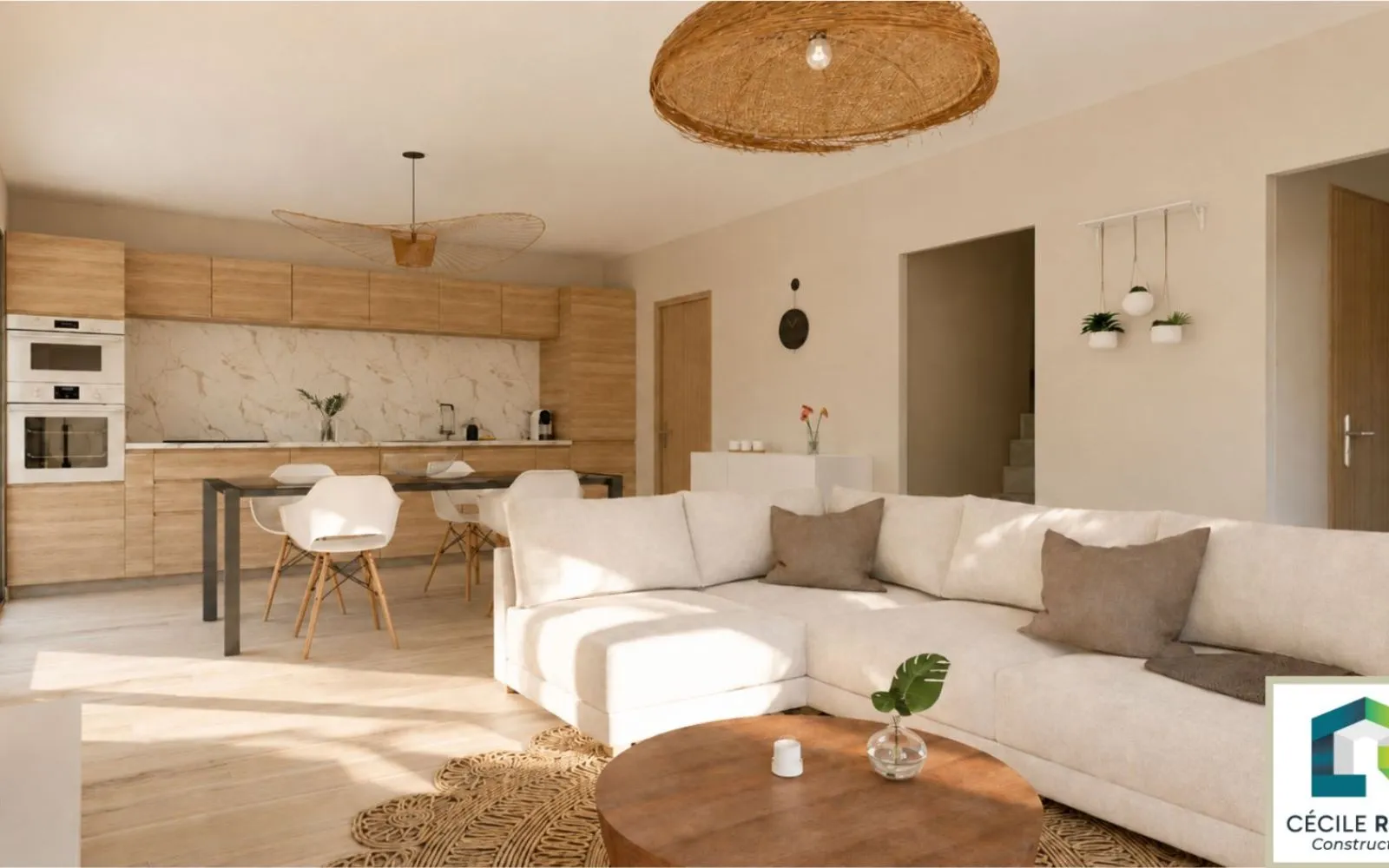 Projet de construction d'une maison 90 m² avec terrain à LANTIGNIE (69) à Lantignié — photo 2