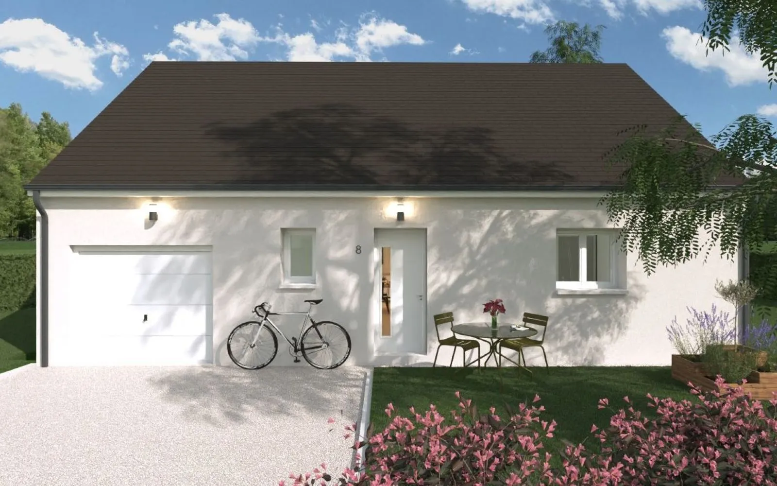 Projet de construction d'une maison 93.72 m² avec terrain à REUGNY (03) à Reugny — photo 2
