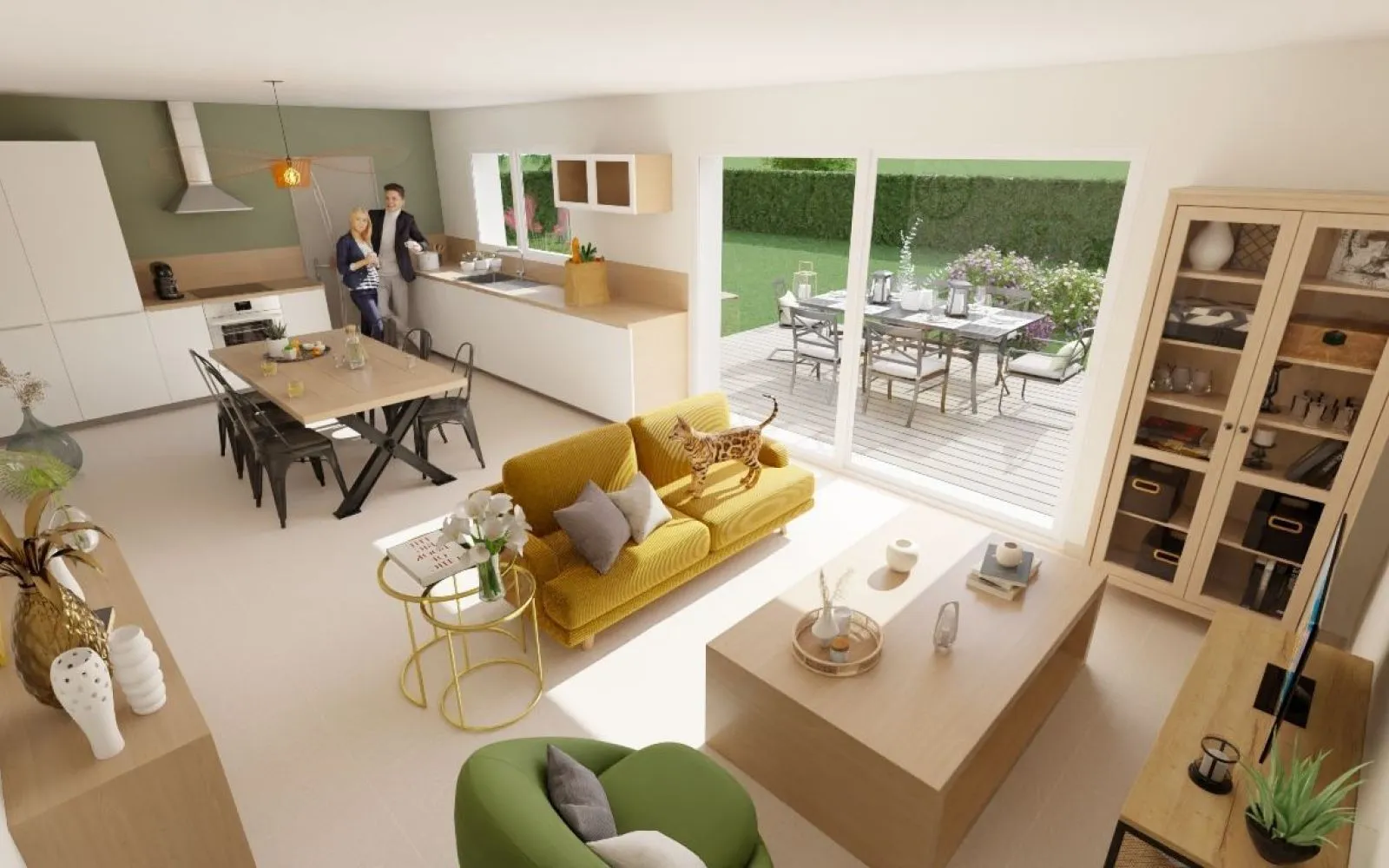 Projet de construction d'une maison 93.72 m² avec terrain à REUGNY (03) à Reugny — photo 3