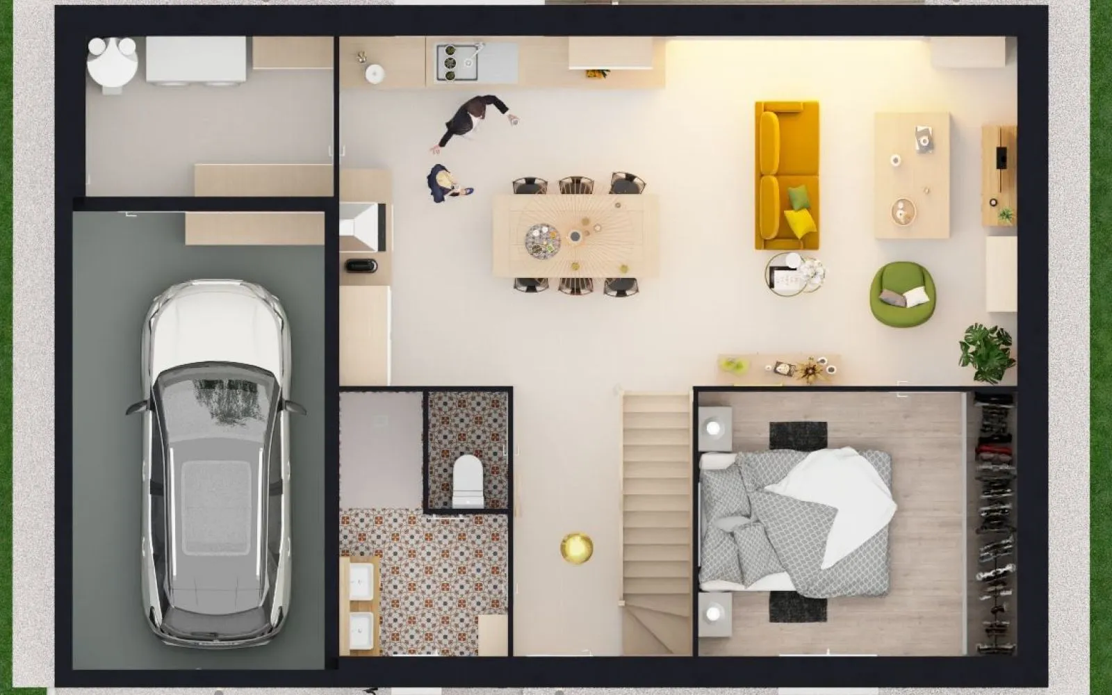Projet de construction d'une maison 93.72 m² avec terrain à REUGNY (03) à Reugny — photo 4