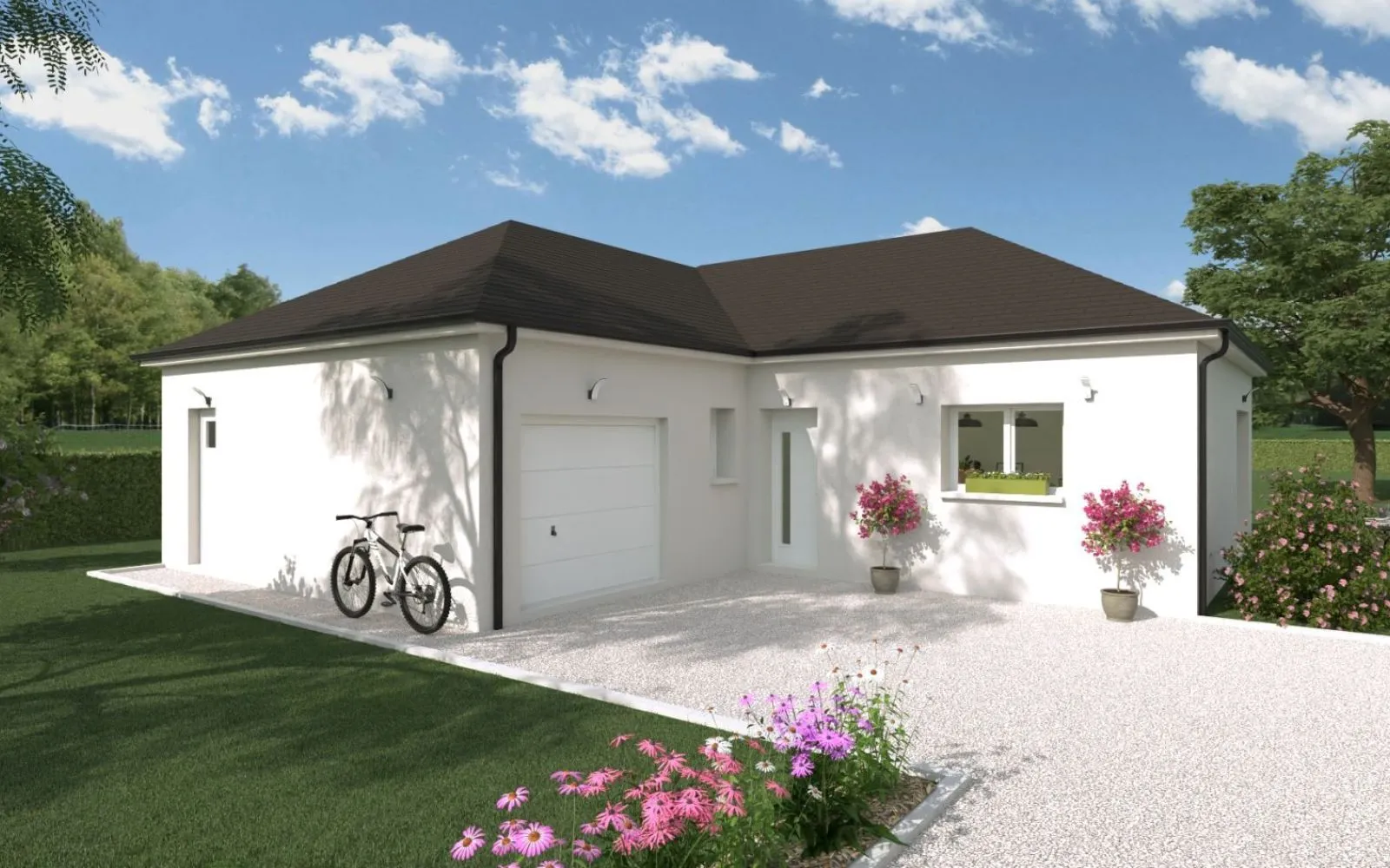 Projet de construction d'une maison 101 m² avec terrain à VALLON-EN-SULLY (03) à Vallon-en-Sully — photo 1