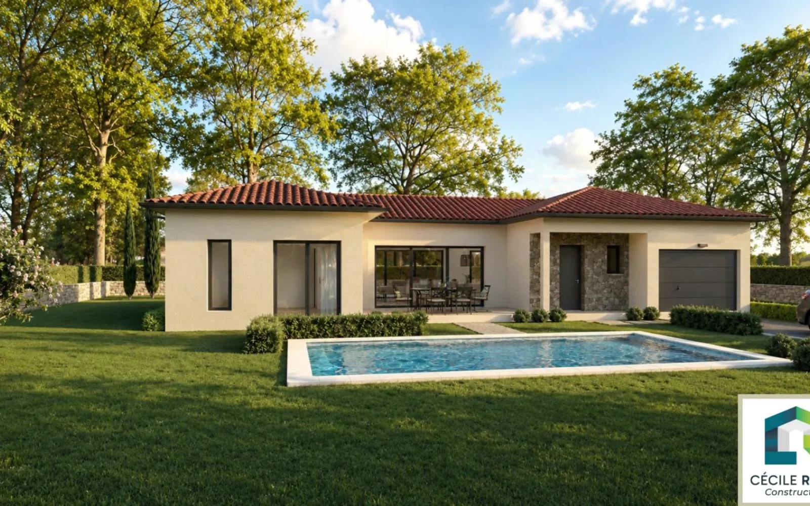Projet de construction d'une maison 110 m² avec terrain à SAINT-ROMAIN-LA-MOTTE (42) à Saint-Romain-la-Motte — photo 1