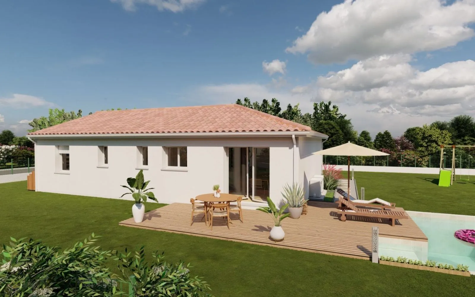 Projet de construction d'une maison 94.64 m² avec terrain à CAUSE-DE-CLERANS (24) à Cause-de-Clérans — photo 3
