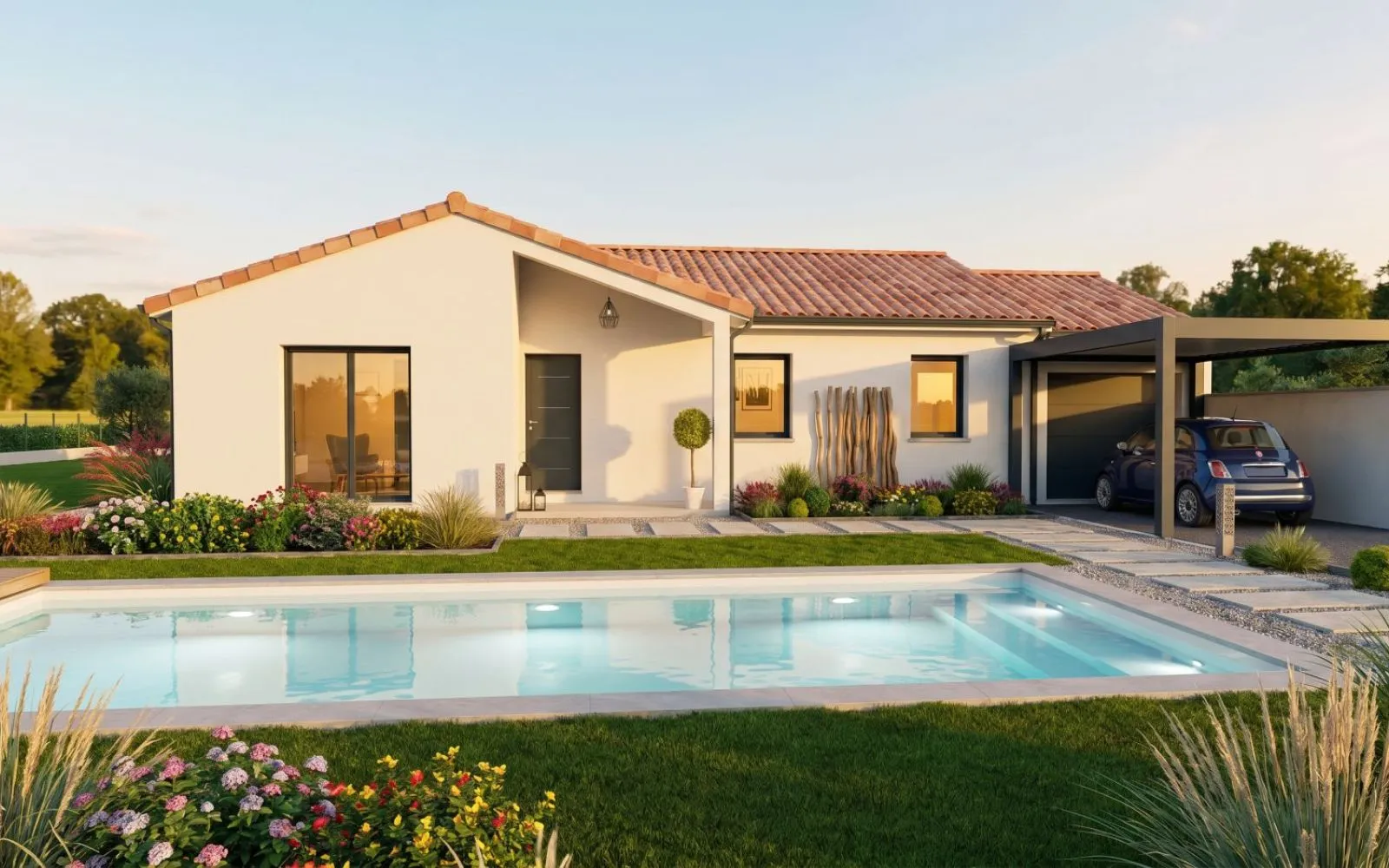 Projet de construction d'une maison 95 m² avec terrain à BONNAC-LA-COTE (87) à Bonnac-la-Côte — photo 1