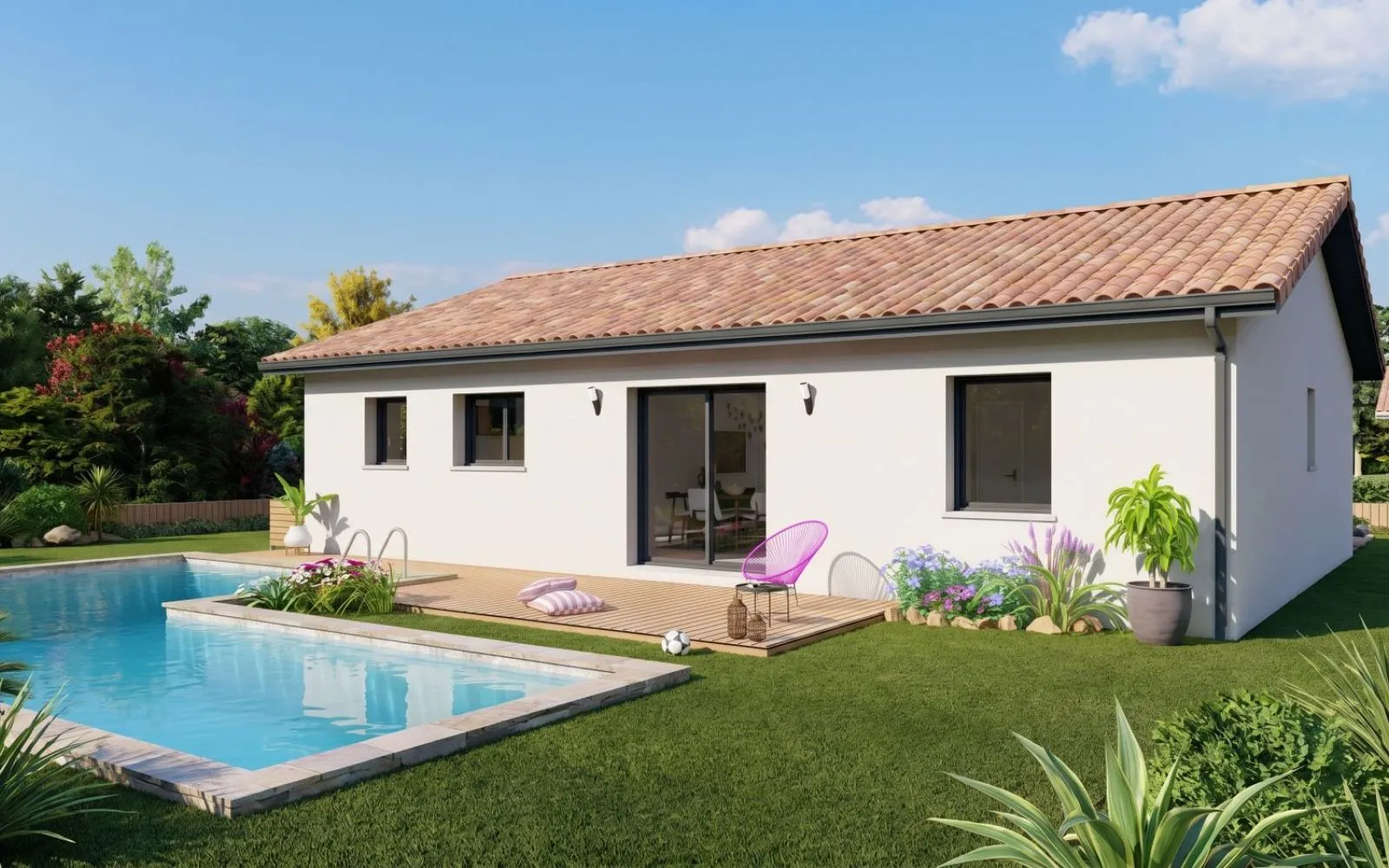 Projet de construction d'une maison 75 m² avec terrain à SAINT-PRIEST-SOUS-AIXE (87) à Saint-Priest-sous-Aixe — photo 2