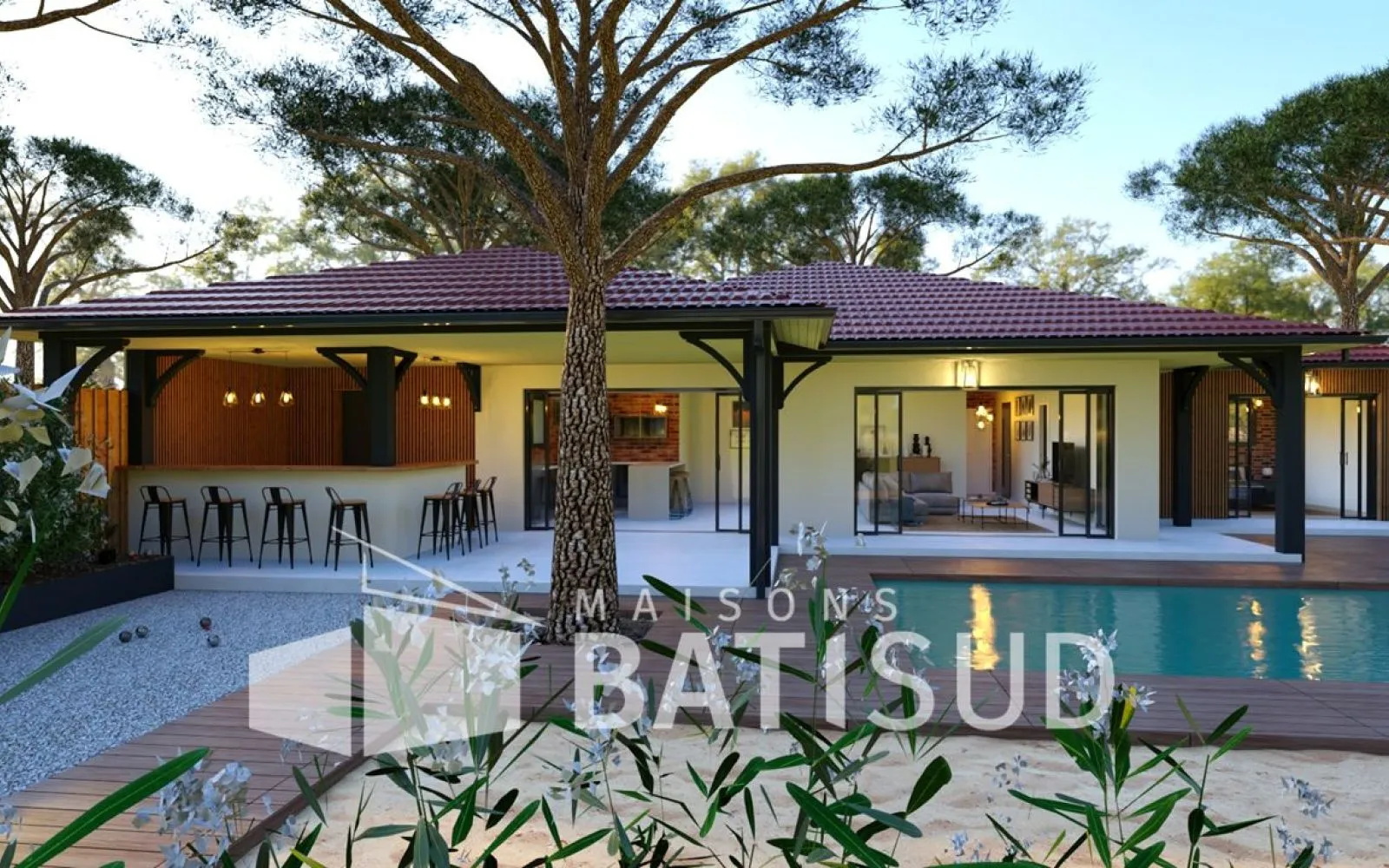 BISCARROSSE Magnifique maison 110M² habitable + terrasse couverte + garage à Biscarrosse — photo 1