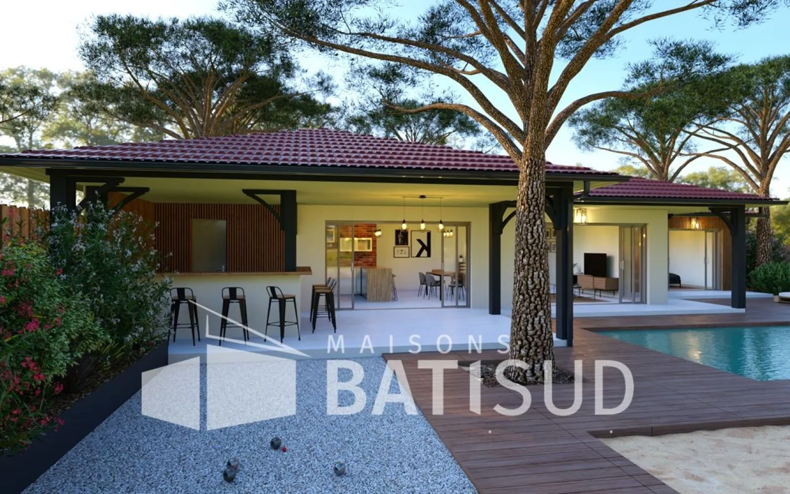 BISCARROSSE Magnifique maison 110M² habitable + terrasse couverte + garage à Biscarrosse — photo 2