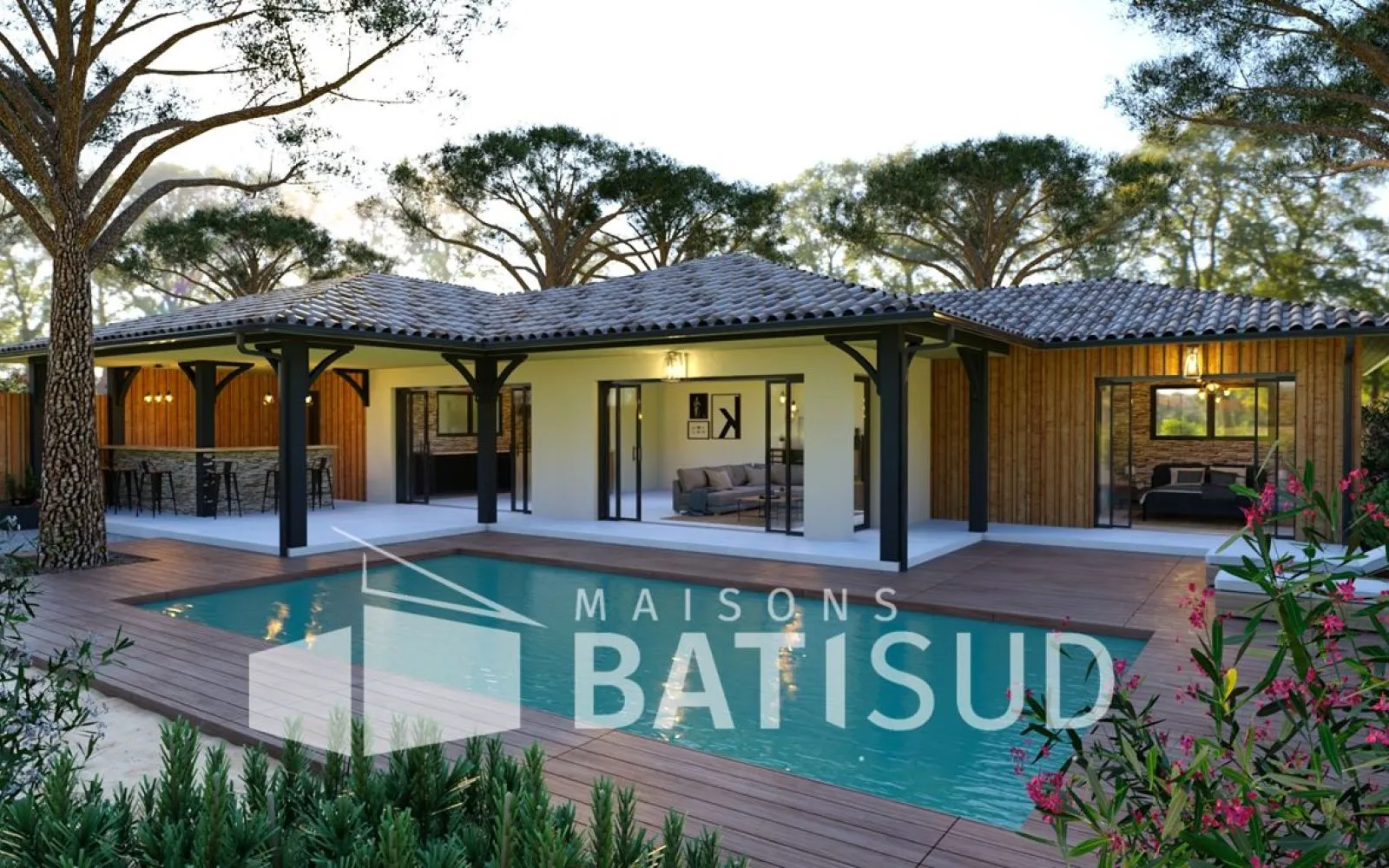 BISCARROSSE Magnifique maison 110M² habitable + terrasse couverte + garage à Biscarrosse — photo 5