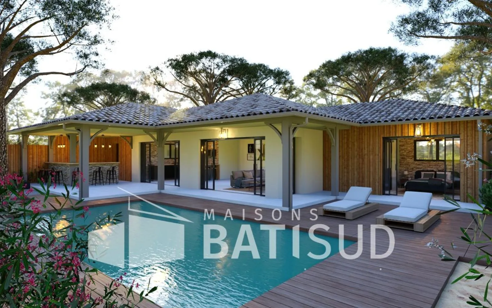 BISCARROSSE Magnifique maison 110M² habitable + terrasse couverte + garage à Biscarrosse — photo 6