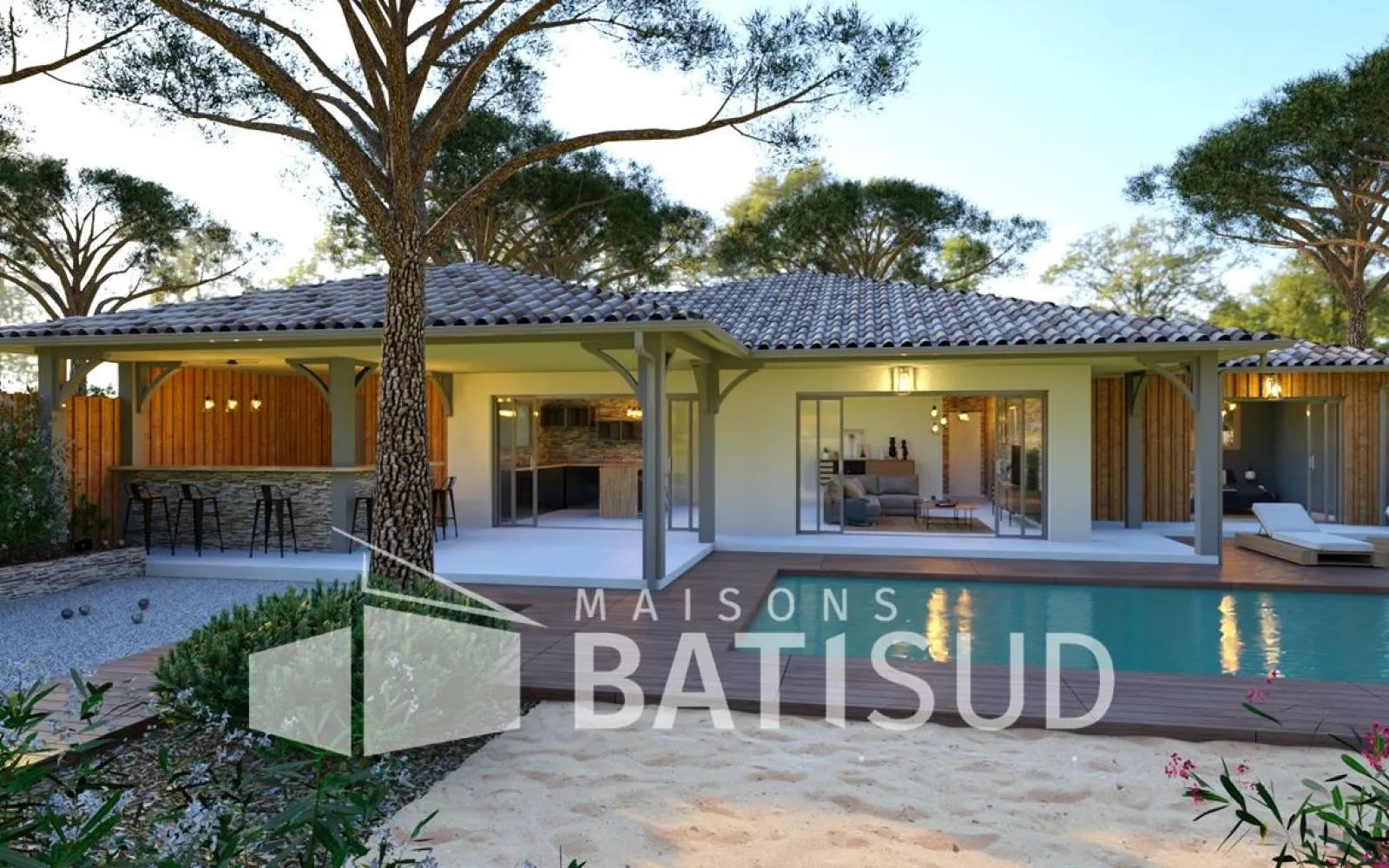BISCARROSSE Magnifique maison 110M² habitable + terrasse couverte + garage à Biscarrosse — photo 9