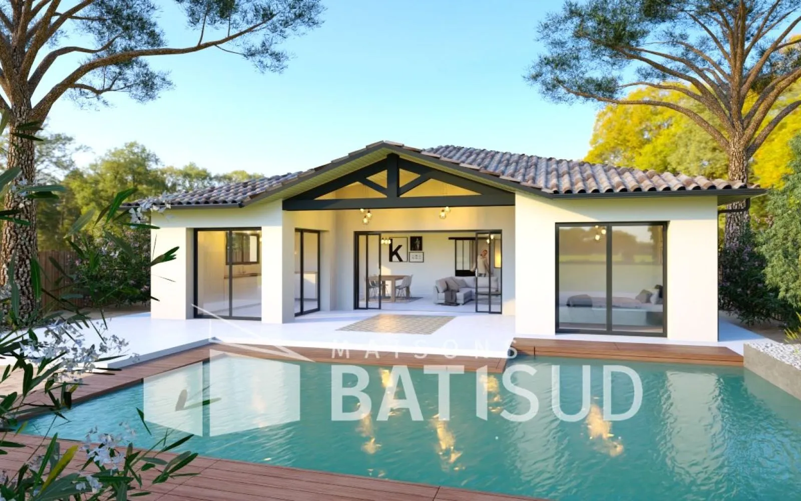 BISCARROSSE Magnifique maison 100M² habitable + terrasse couverte à Biscarrosse — photo 1