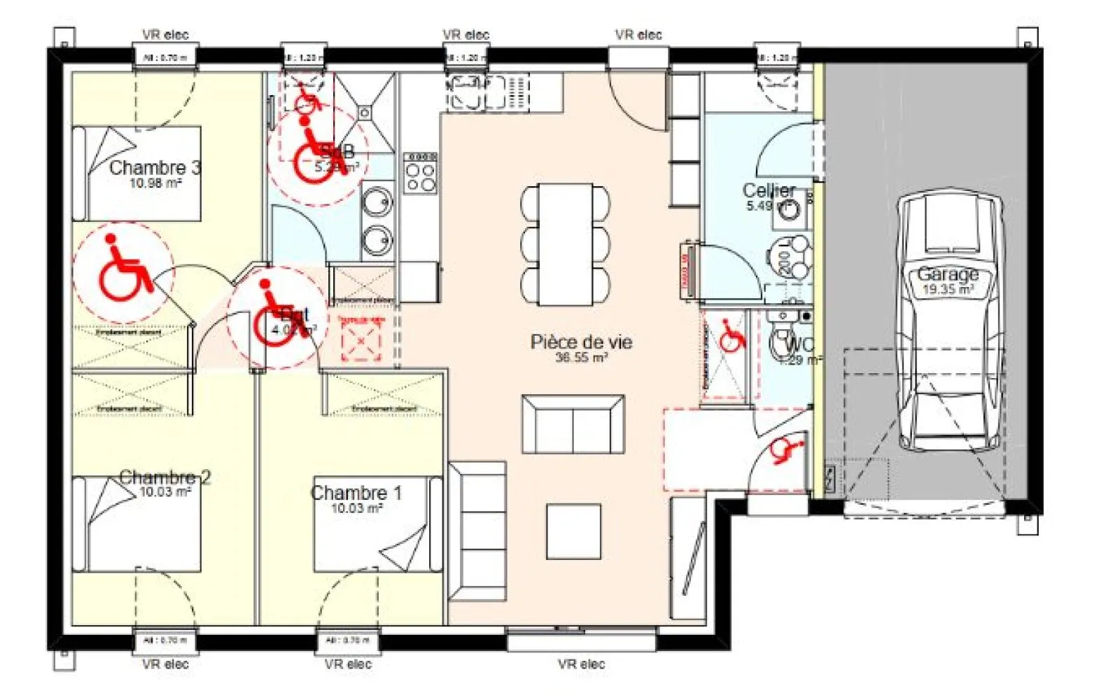 Investissement locatif à Vouillé – Maison neuve de 80 m² à Vouillé — photo 2