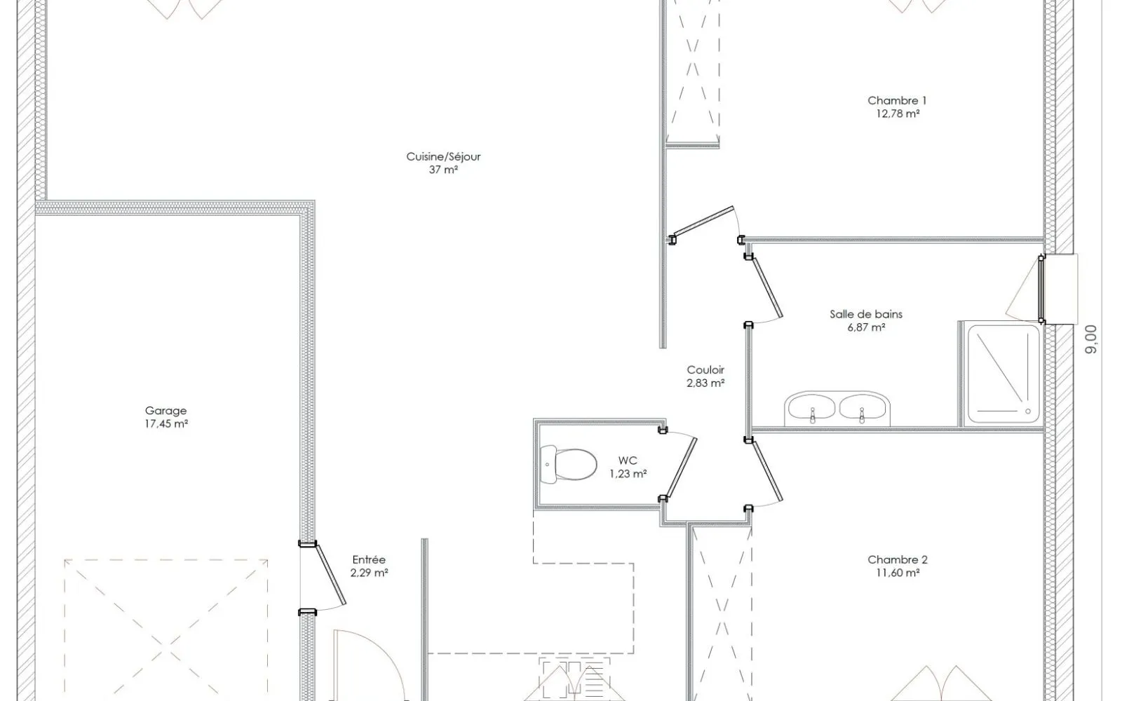 Projet de construction d'une maison 70 m² avec terrain à CHAMPAGNOLLES (17) à Champagnolles — photo 4
