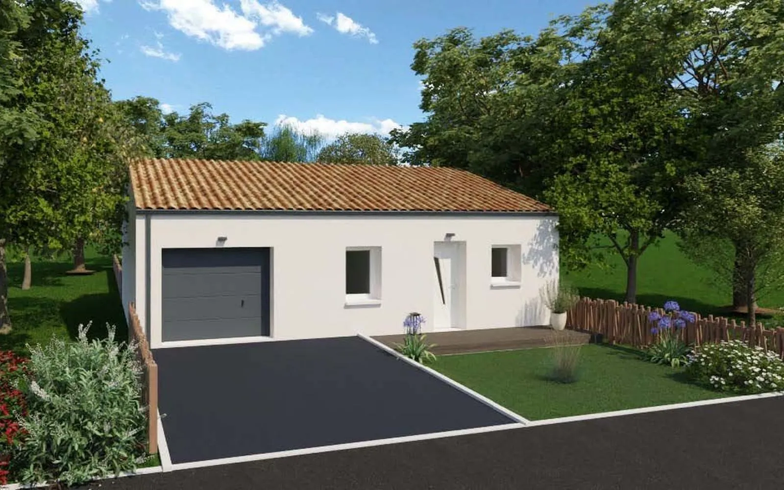 Maison 2 chambres sur un terrain de 219 m² à BAZOGES-EN-PAREDS. à Bazoges-en-Pareds — photo 1